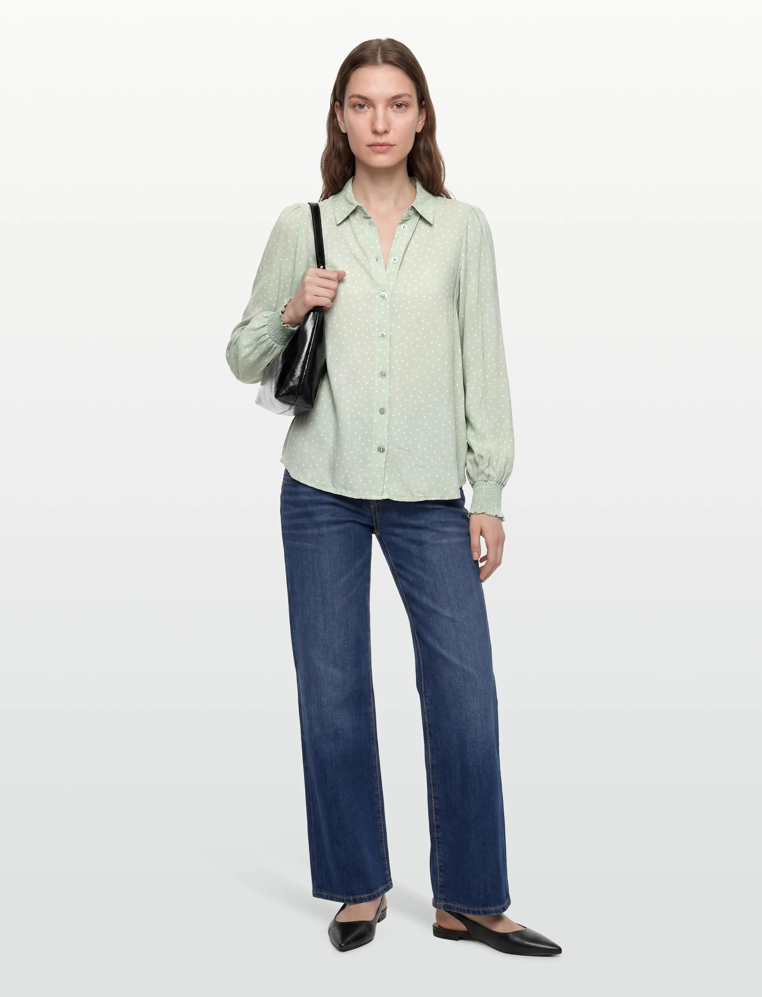 Claire Woman Cwrhona - Chemisier & Chemises - PALE AQUA / green