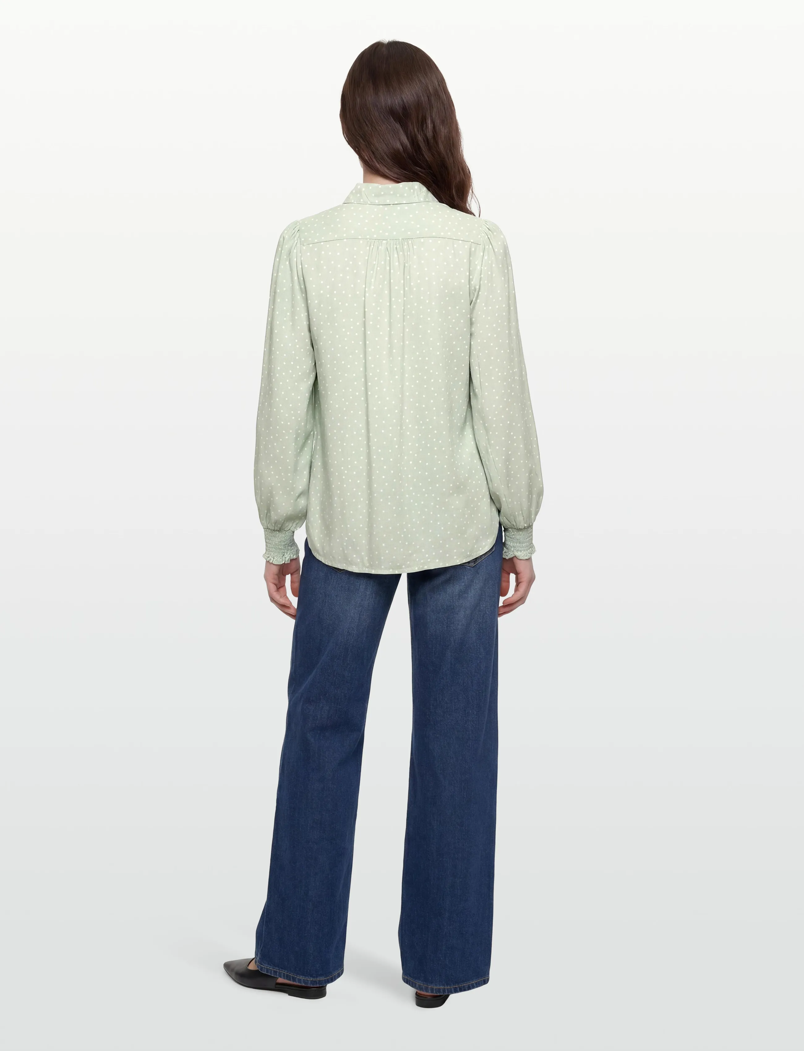 Claire Woman - Cwrhona - long sleeved blouses - pale aqua - 4