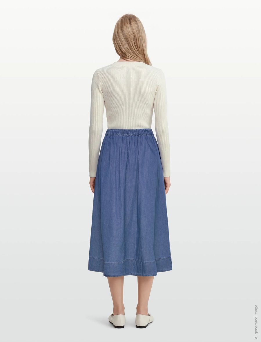 Claire Woman - Cwnour - jeansröcke - light blue denim - 4