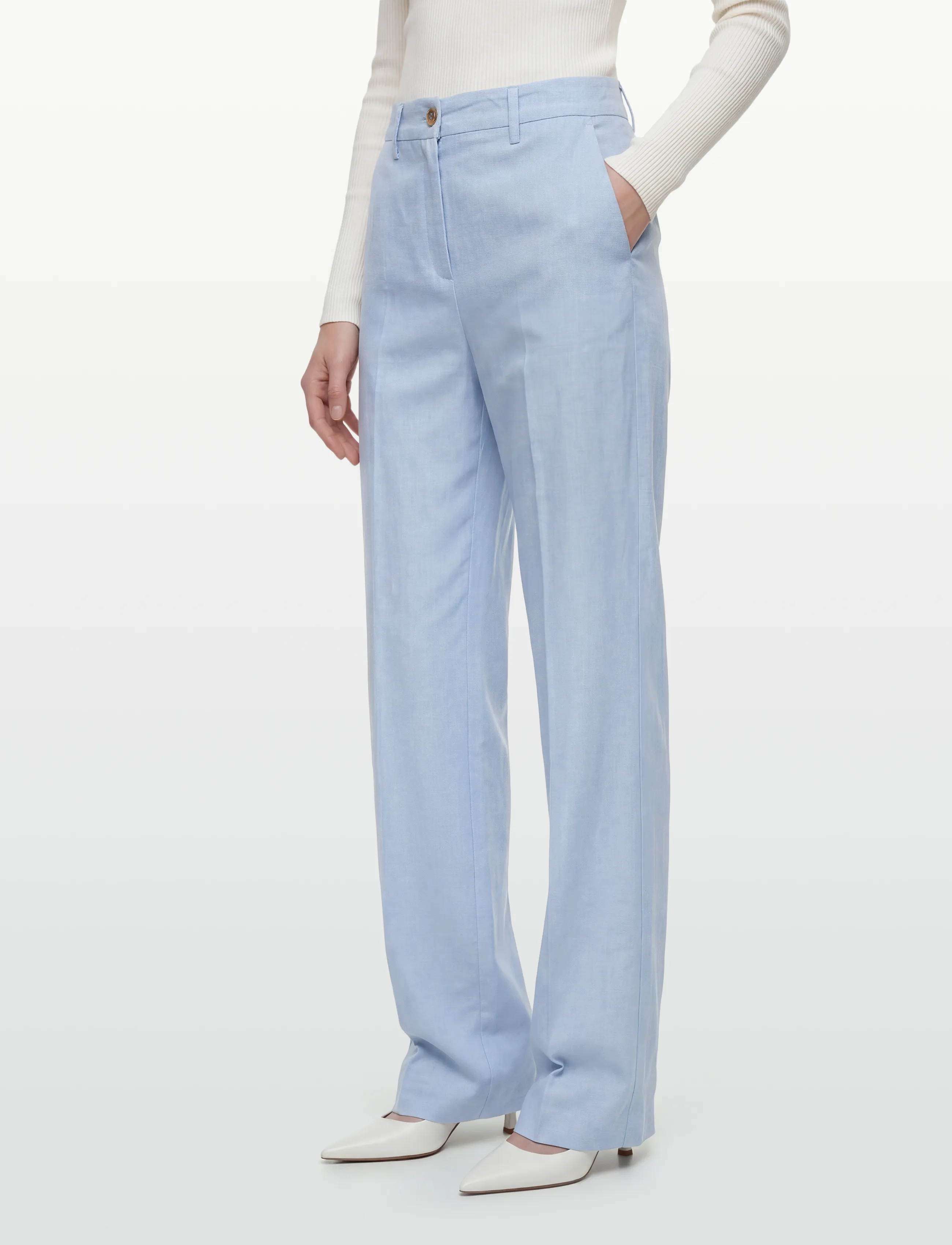 Claire Woman - Cwtarita - leinenhosen - vista blue - 3