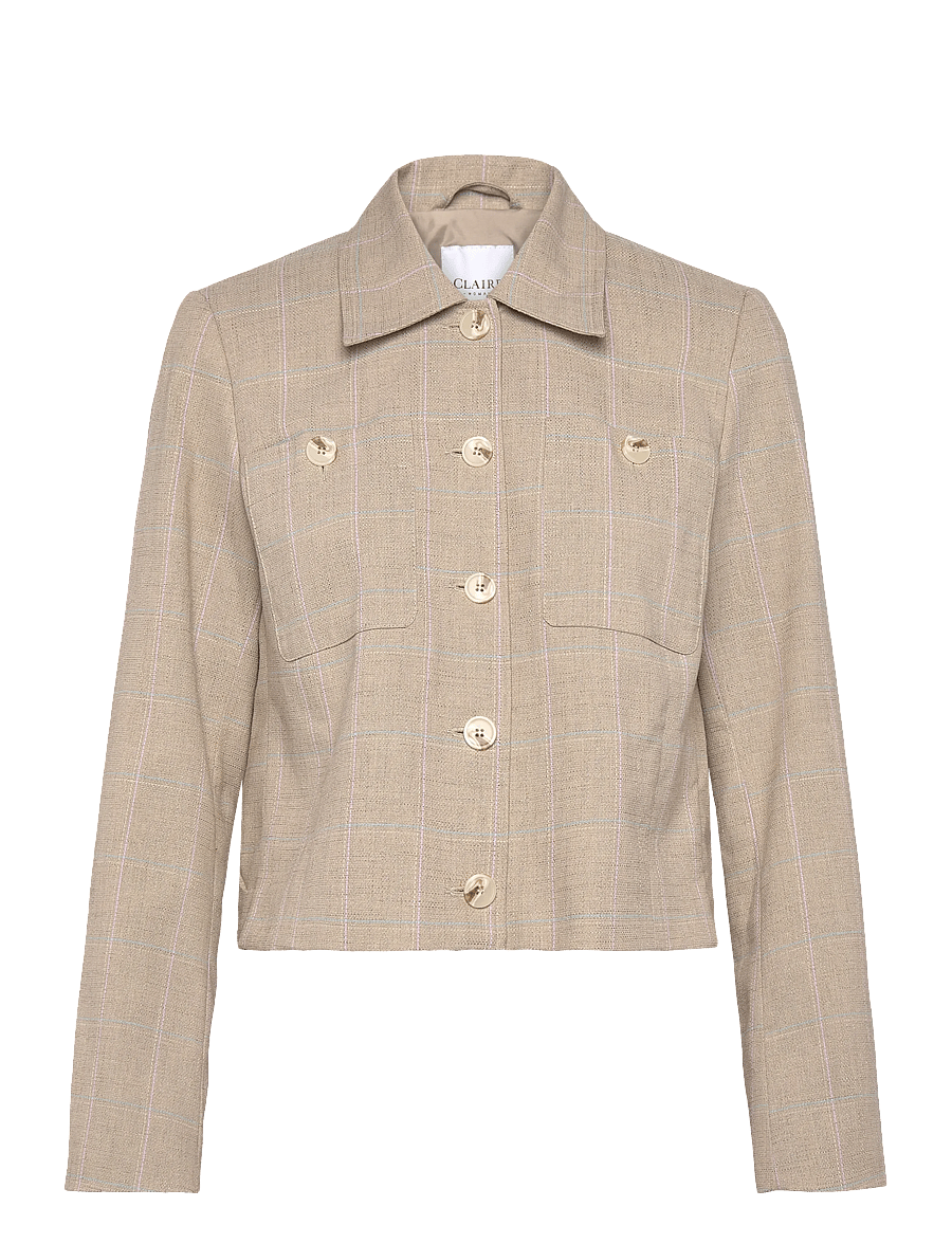 Claire Woman - Cweaemilie - cropped blazers - feather mel. - 0