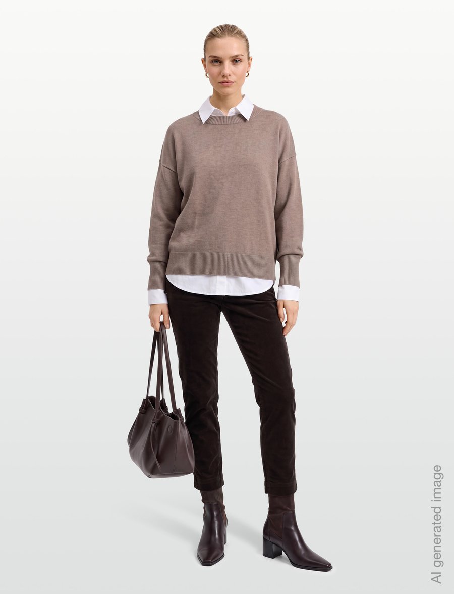 Claire Woman - Cwthine - cordhosen - chocolate - 0
