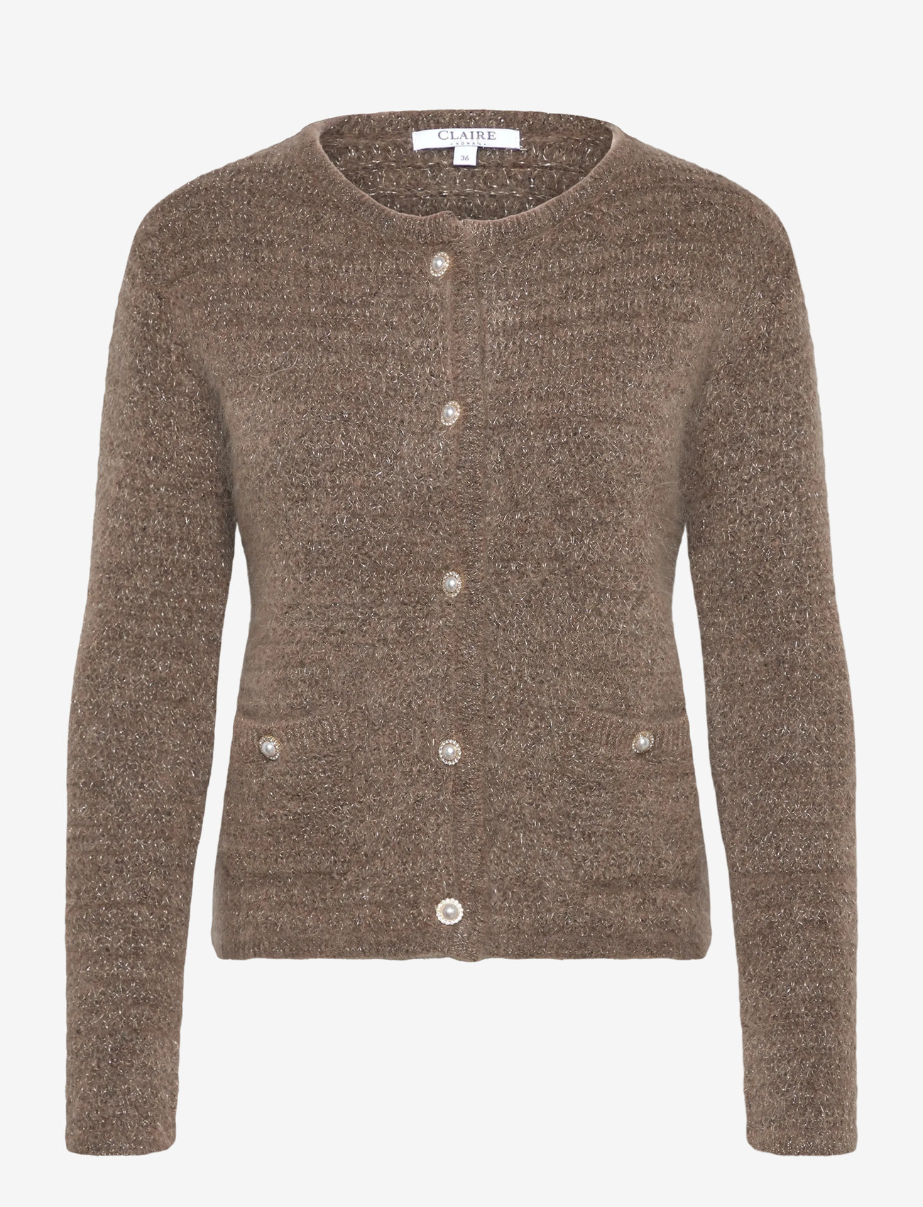 Claire Woman - Cwcasilda - cardigans - cacao melange - 0