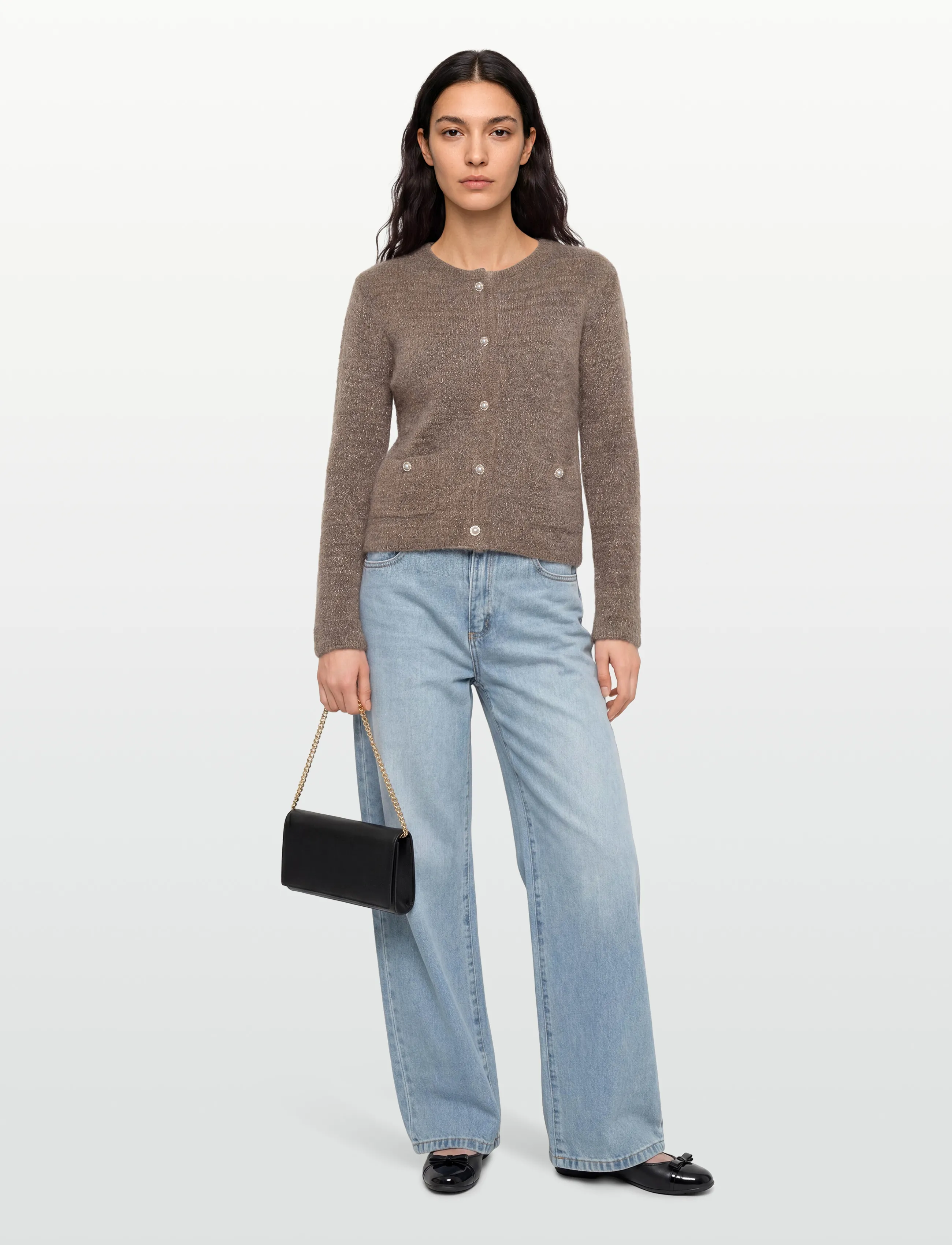 Claire Woman Cwcasilda, 42, Brown, Strik > Cardigans, Dame