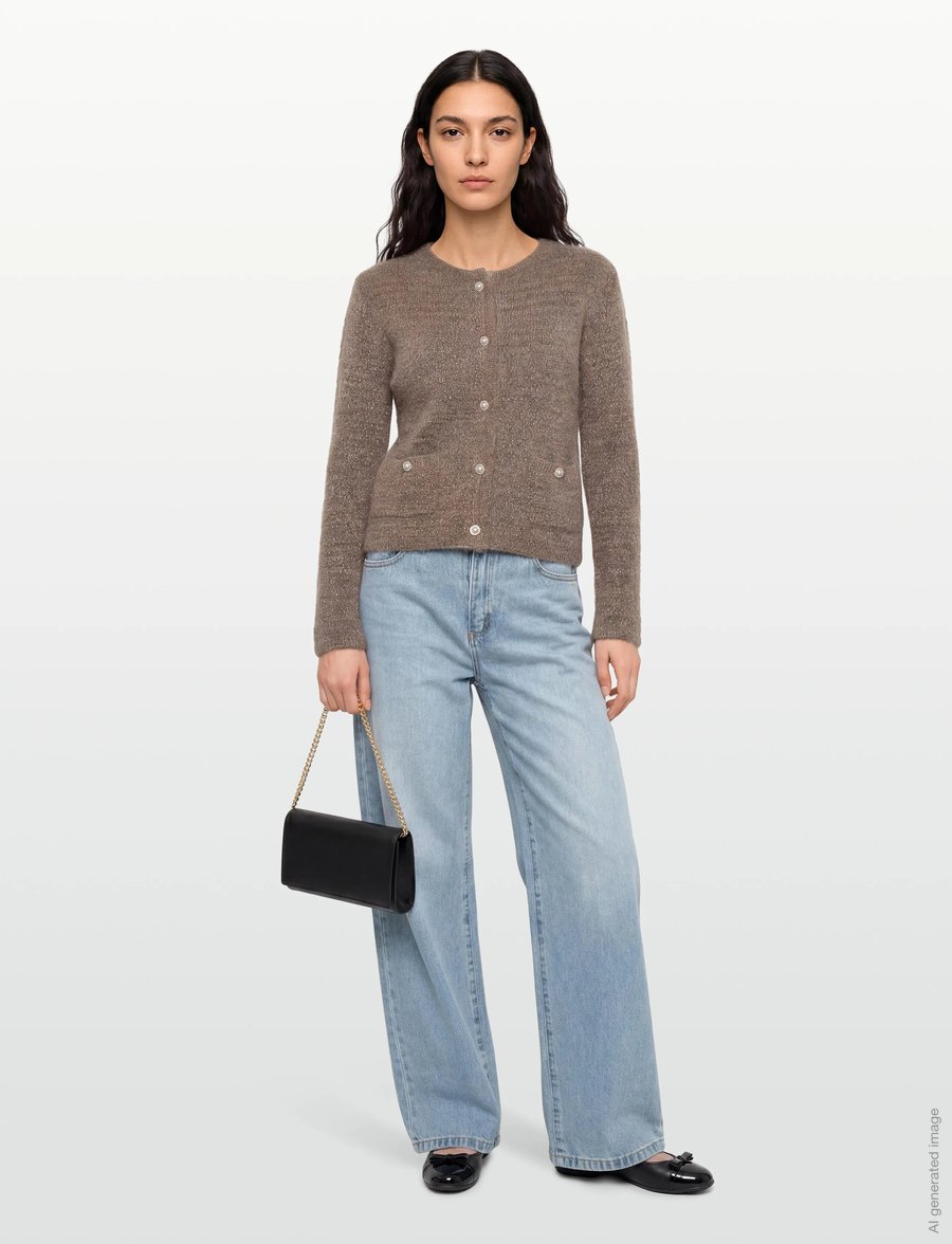 Claire Woman - CWCasilda - strickjacken - cacao melange - 0