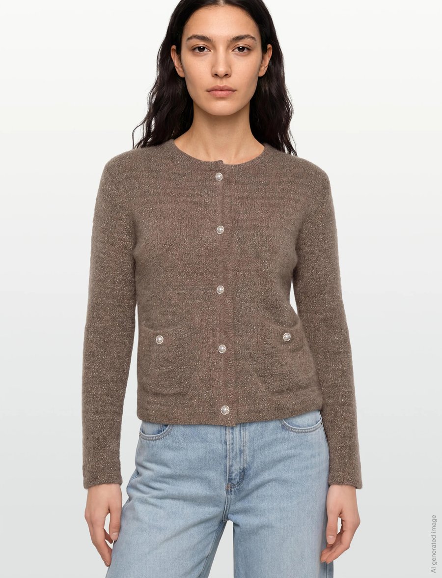 Claire Woman - CWCasilda - strickjacken - cacao melange - 3