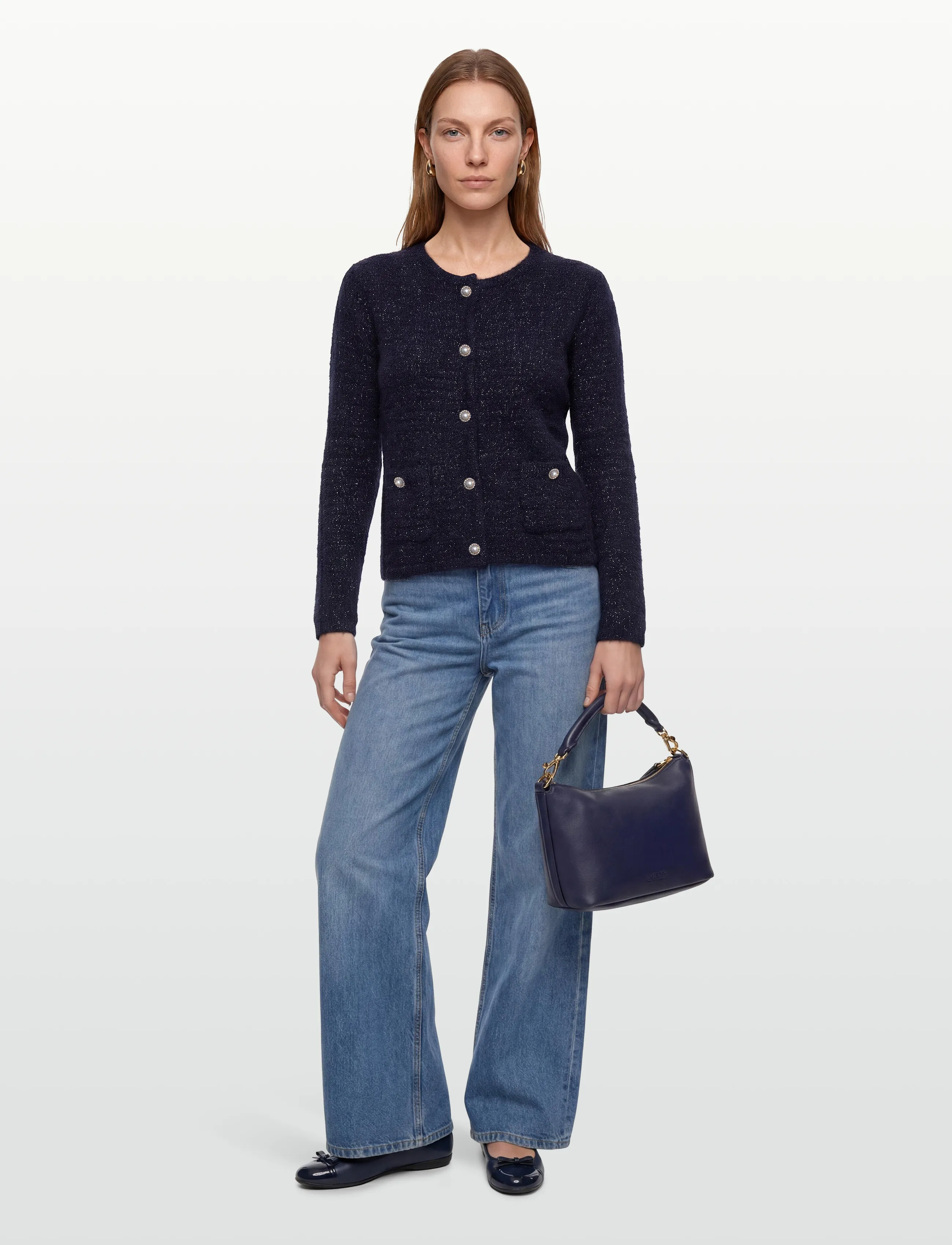 Claire Woman Cwcasilda, 42, Navy, Strik > Cardigans, Dame