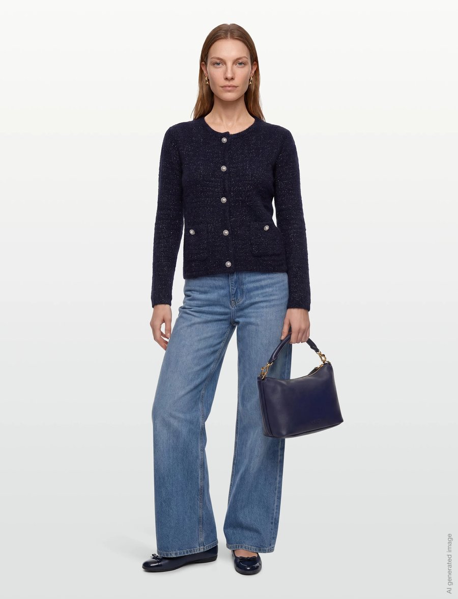 Claire Woman - CWCasilda - strickjacken - dark navy - 0
