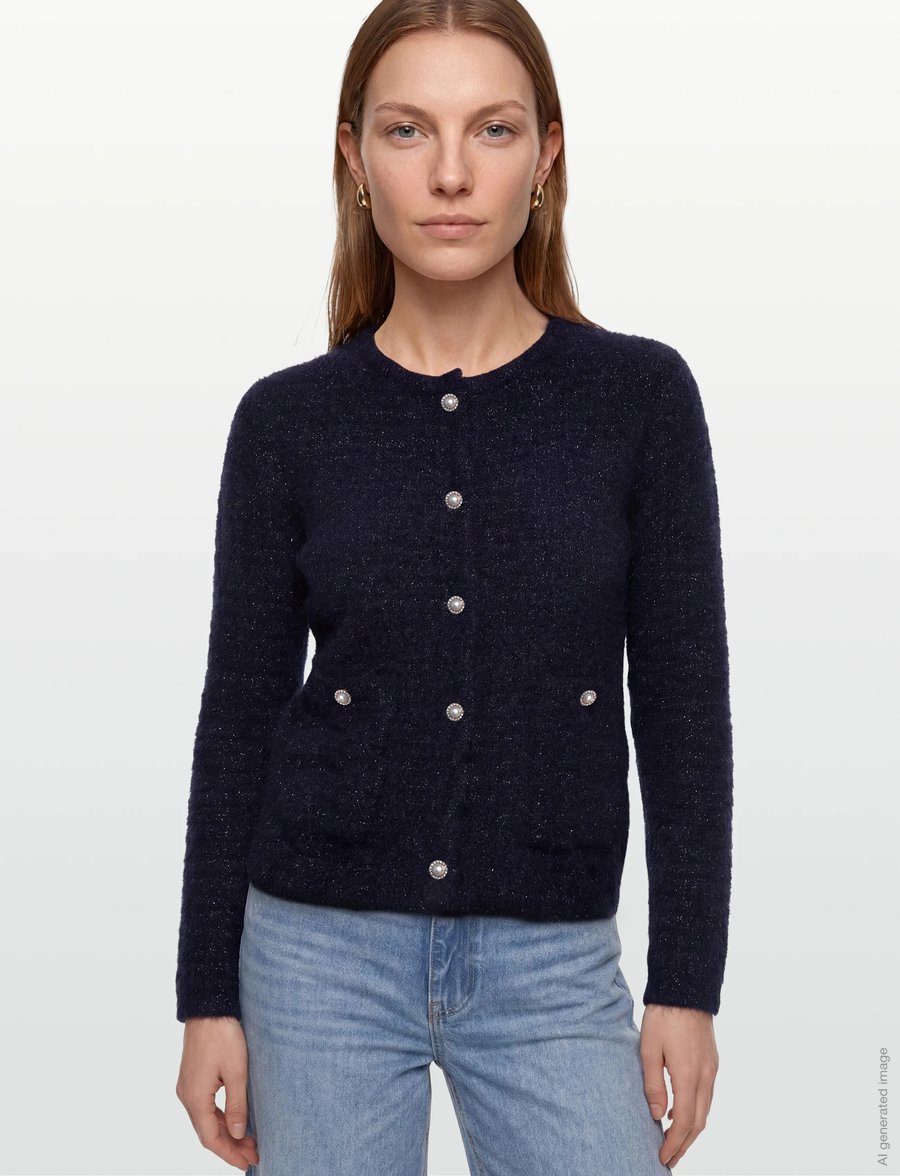 Claire Woman - CWCasilda - strickjacken - dark navy - 3
