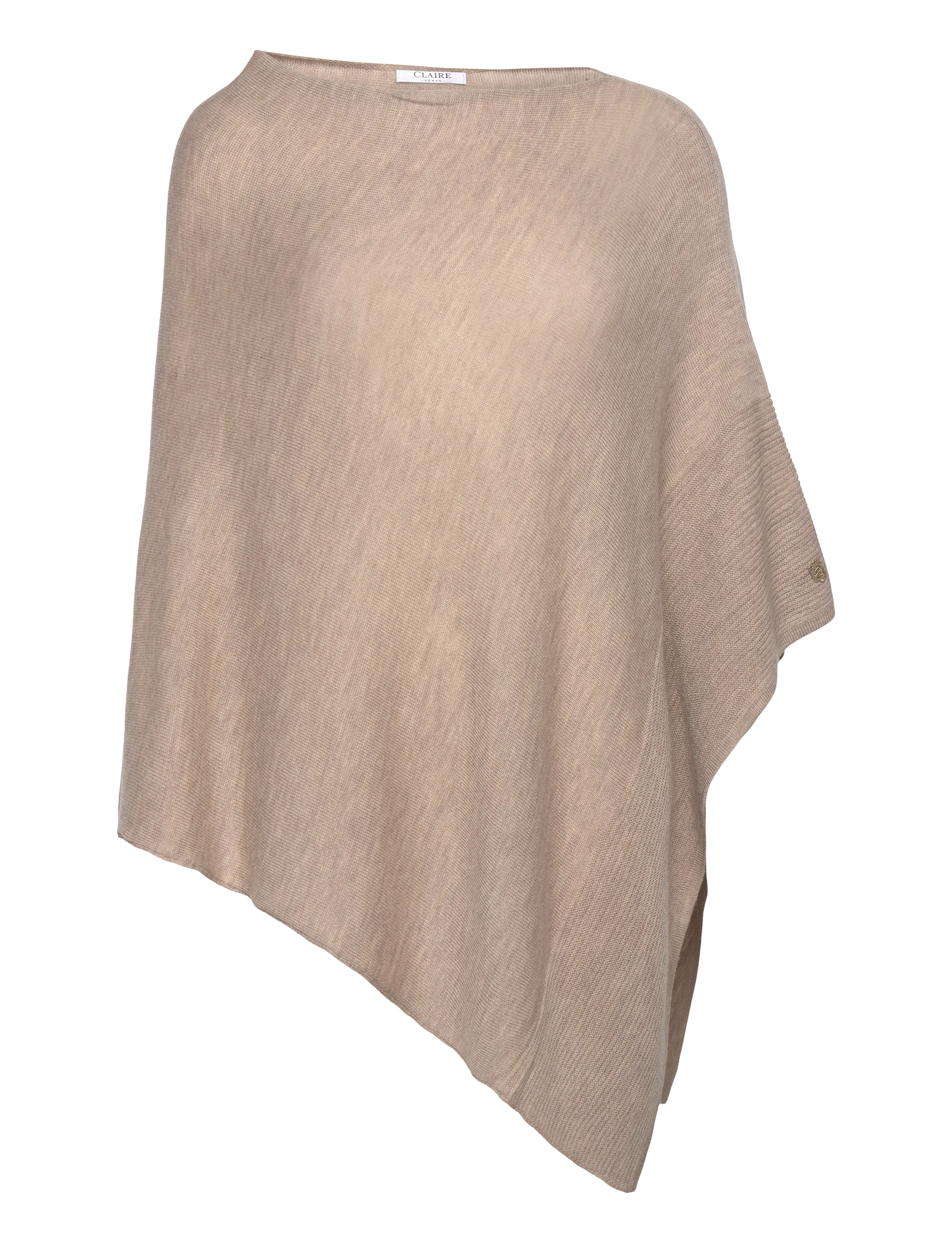 Claire Woman Cwpaige - Ponchoer & Kapper - CHINCHILLA MELANGE / beige