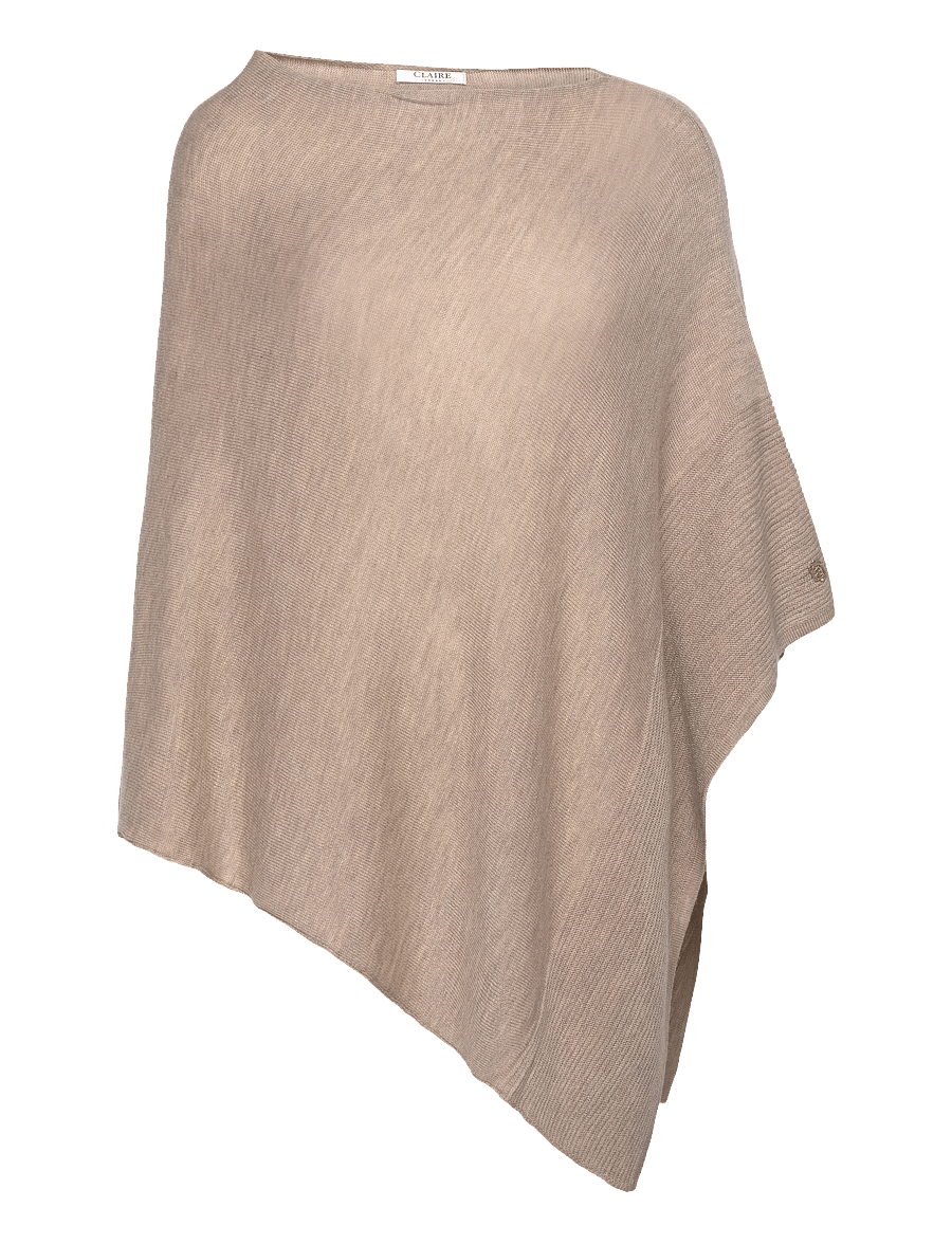 Claire Woman - Cwpaige - ponchos & capes - chinchilla melange - 0