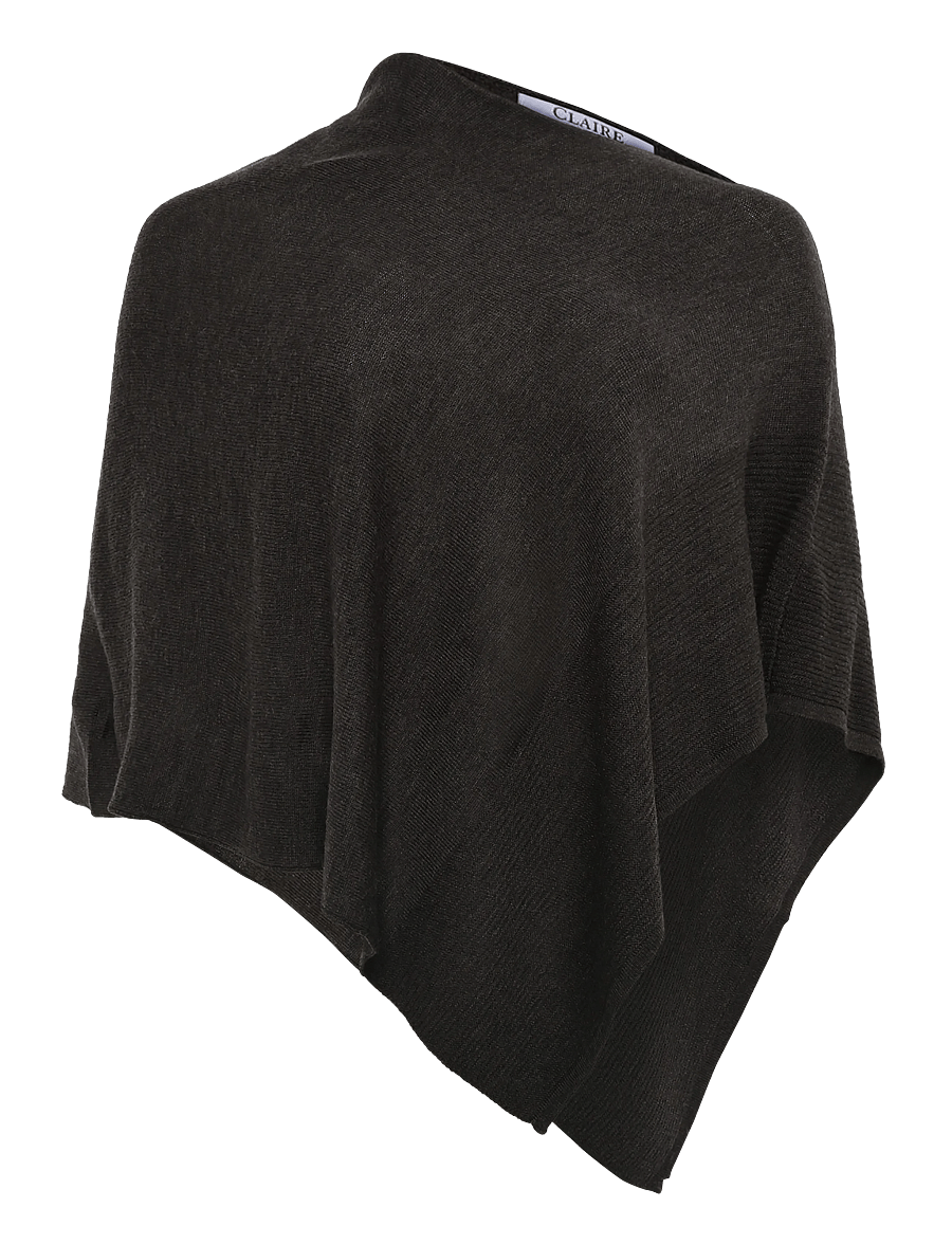 Claire Woman - Cwpaige - ponchos & capes - hot fudge melange - 0