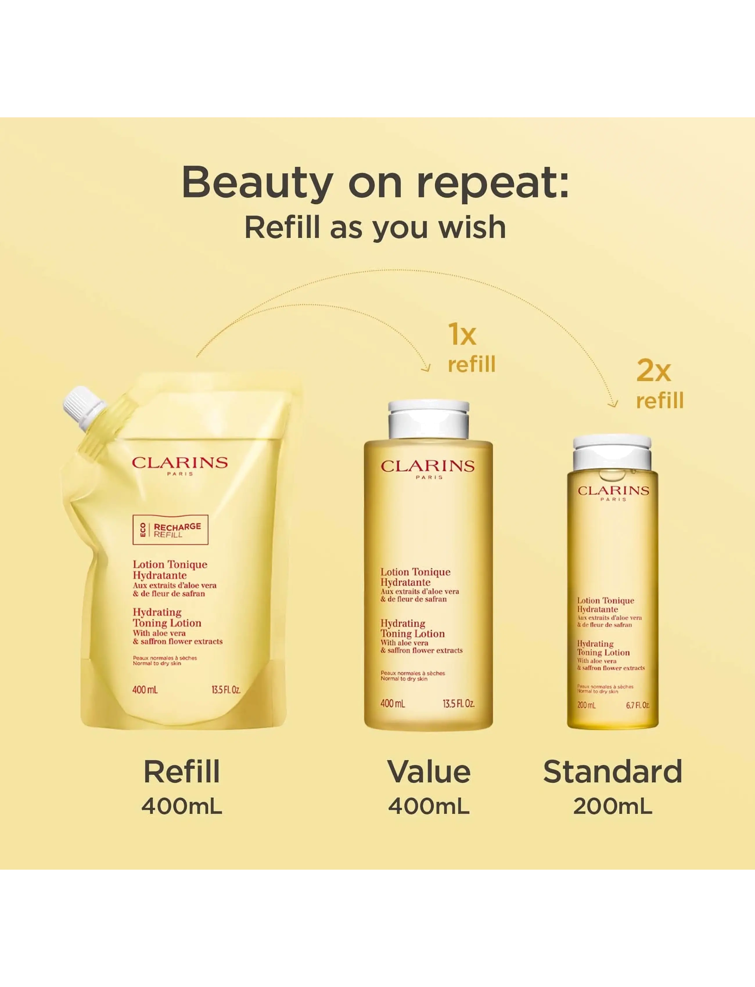Clarins - Toning Lotion Hydrating lotion 200 ml - fugtgivende tonere - clear - 4