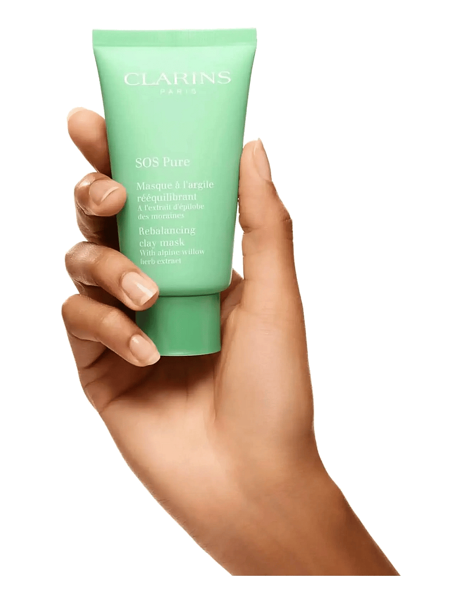 Clarins - Mask SOS Rebalancing clay mask 75 ml - leirmaskar - clear - 3
