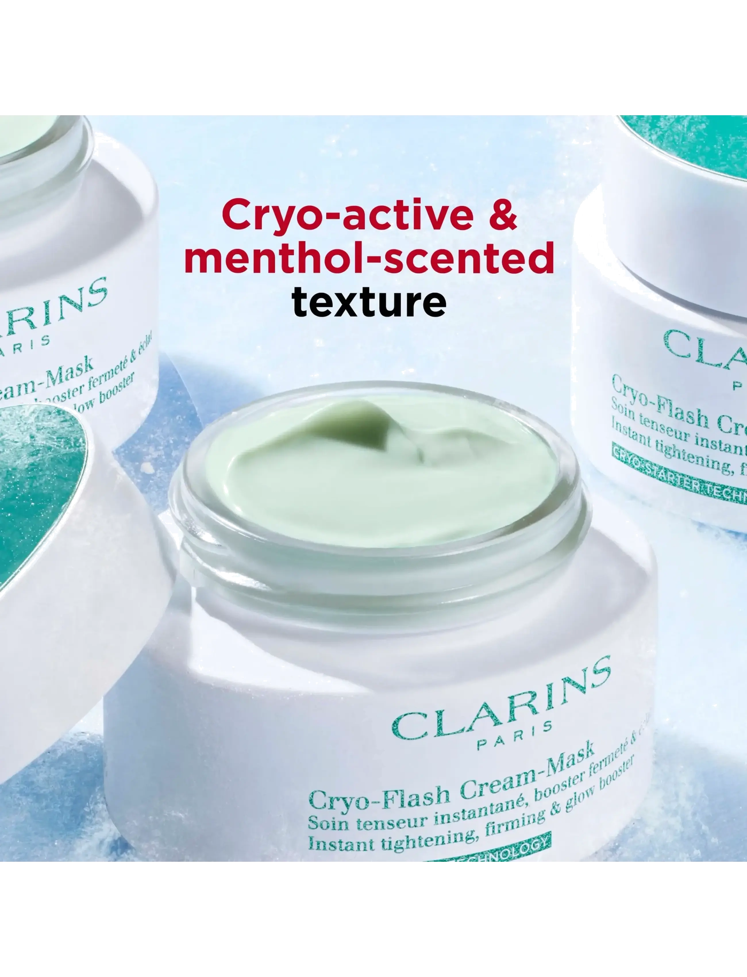 Clarins - Cryo Flash cream-mask 75 ml - fugtgivende masker - clear - 1