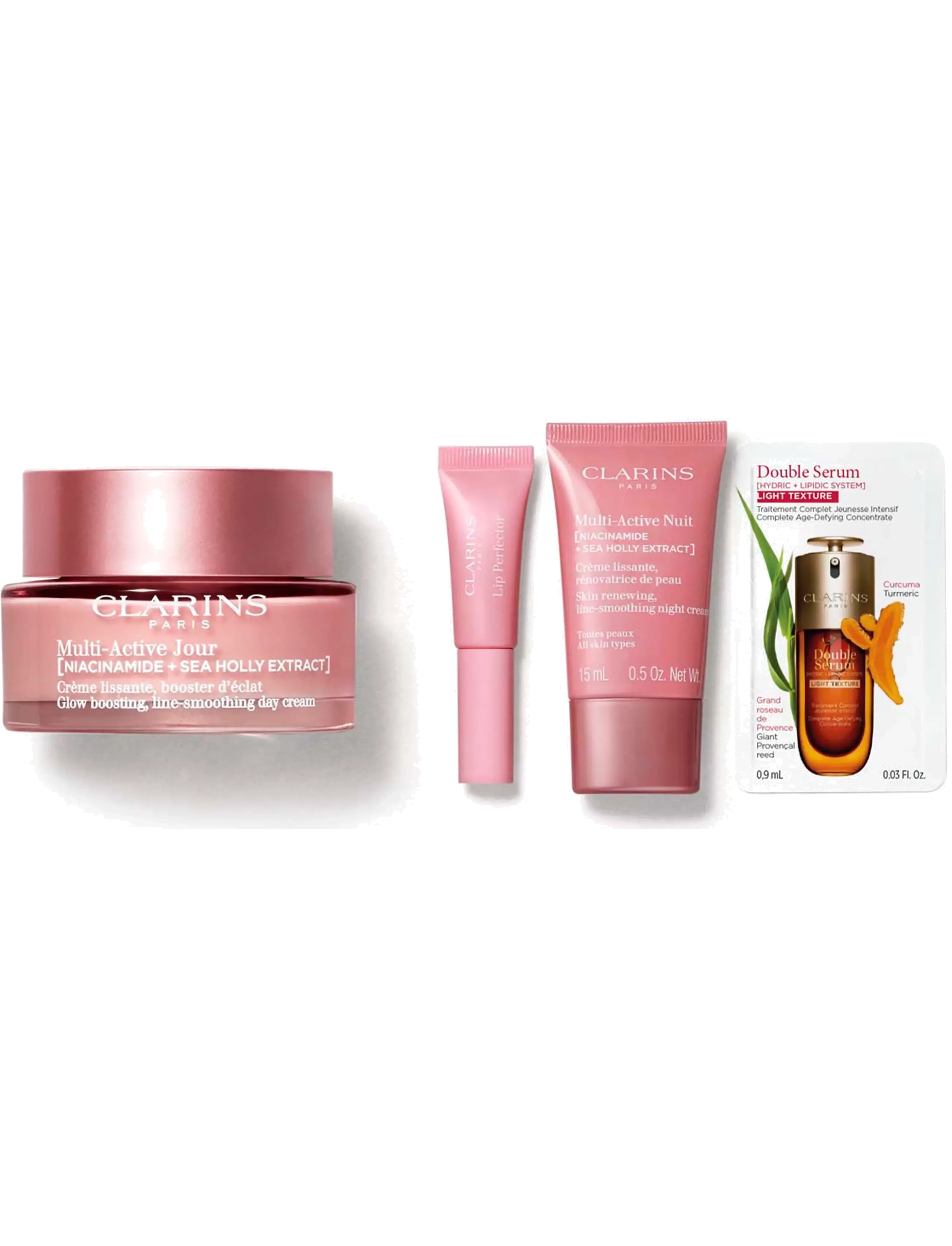 Clarins - Multi-Active MA day ast 50ml/Lip perfector 21 mini 5ml/MA night ast 15ml/ 70.9 ml - clear - 1