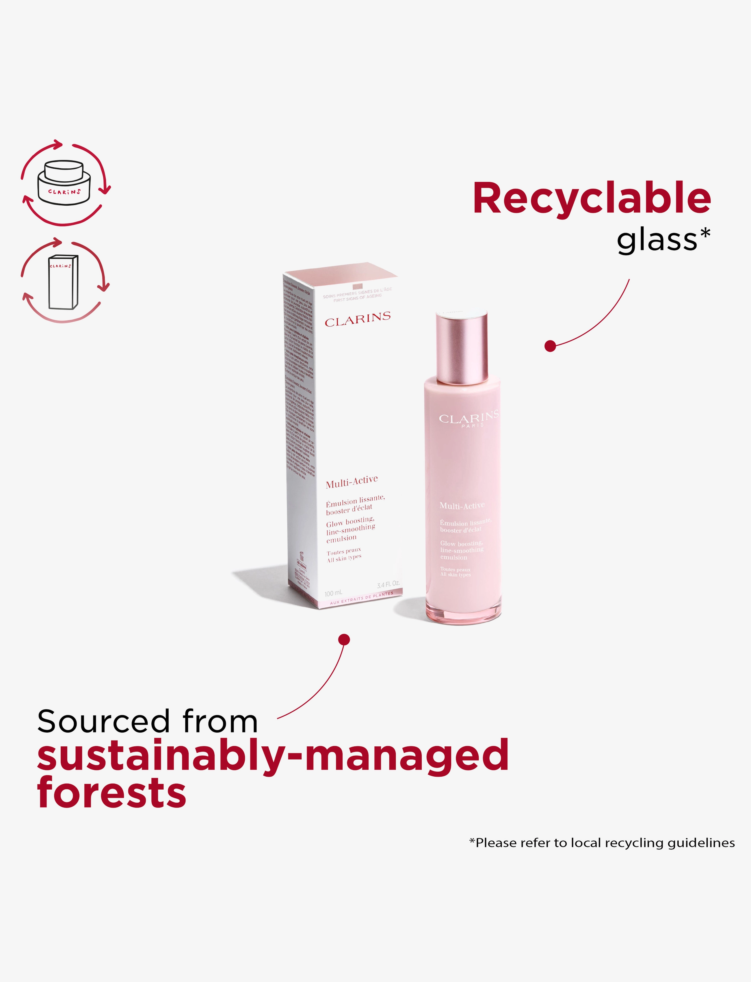 Clarins - Multi-Active Day emulsion 100 ml - hudpleie for sommeren - clear - 5