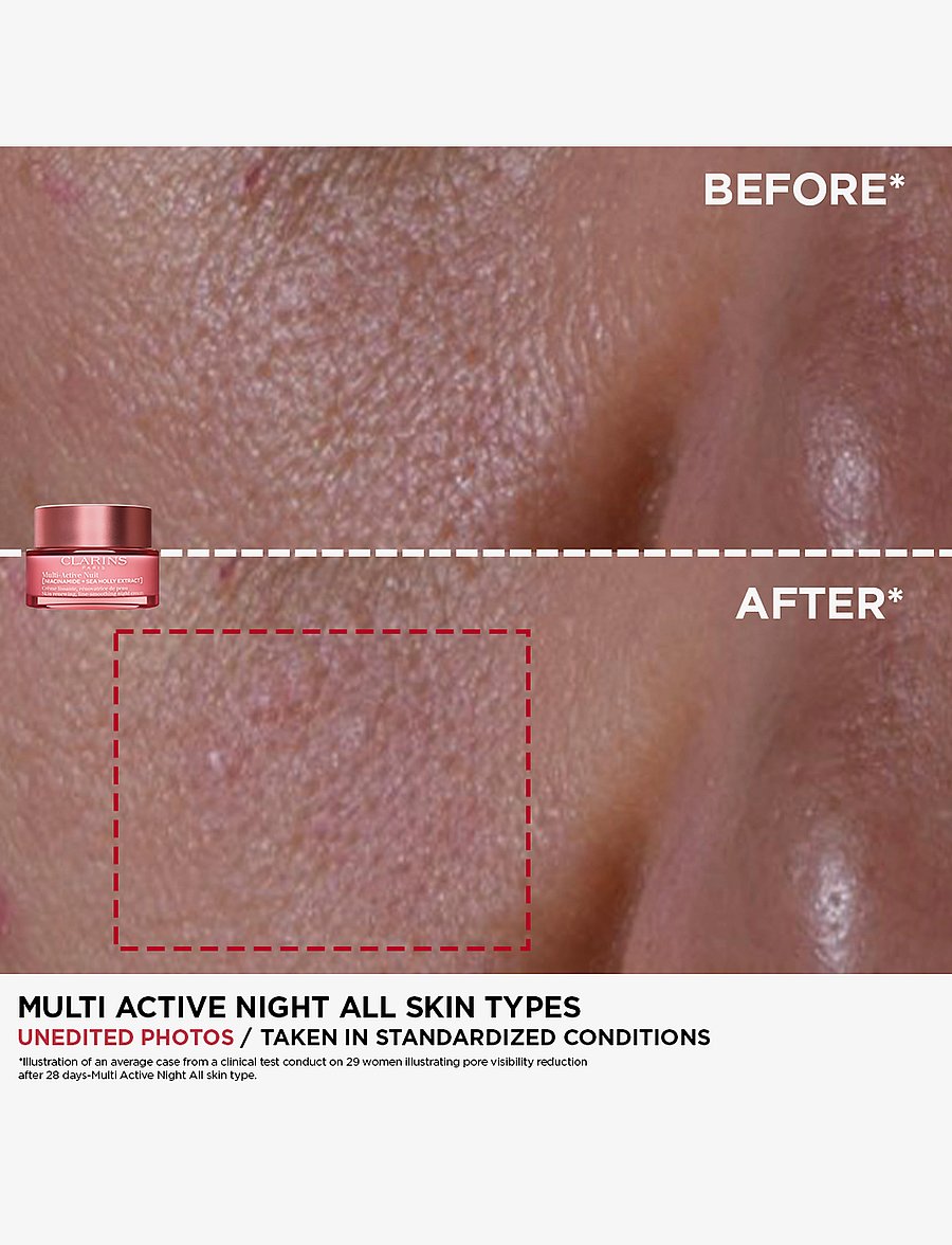 Clarins - Multi-Active Night cream normal skin 50 ml - sommarens hudvård - clear - 4