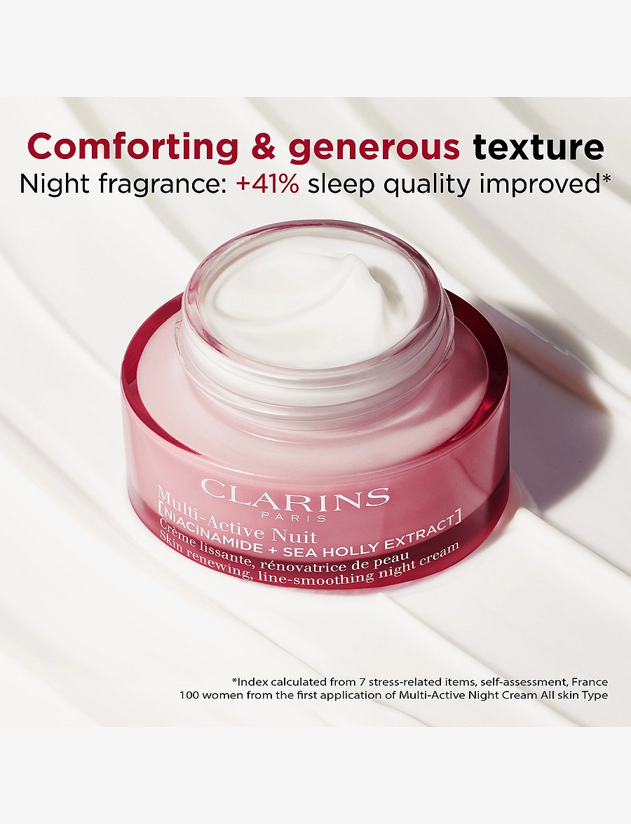 Clarins - Multi-Active Night cream dry skin 50 ml - sommarens hudvård - clear - 1