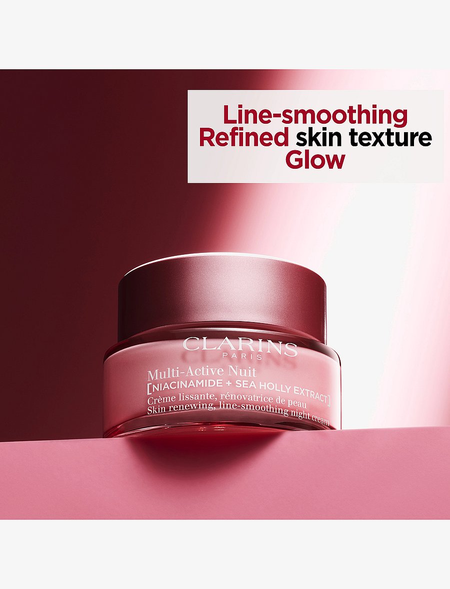 Clarins - Multi-Active Night cream dry skin 50 ml - sommarens hudvård - clear - 3