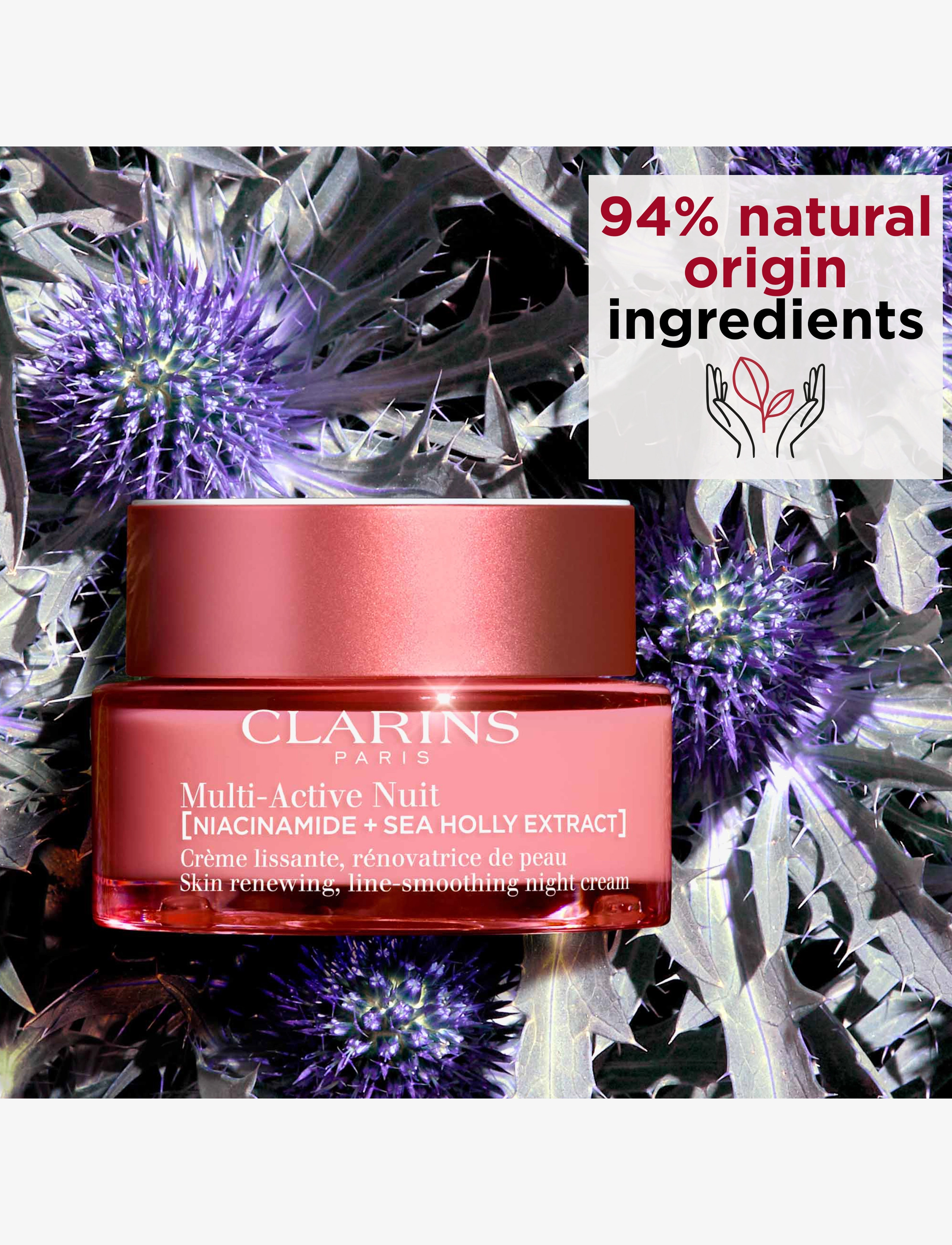 Clarins - Multi-Active Night cream dry skin 50 ml - sommerens hudpleje - clear - 4