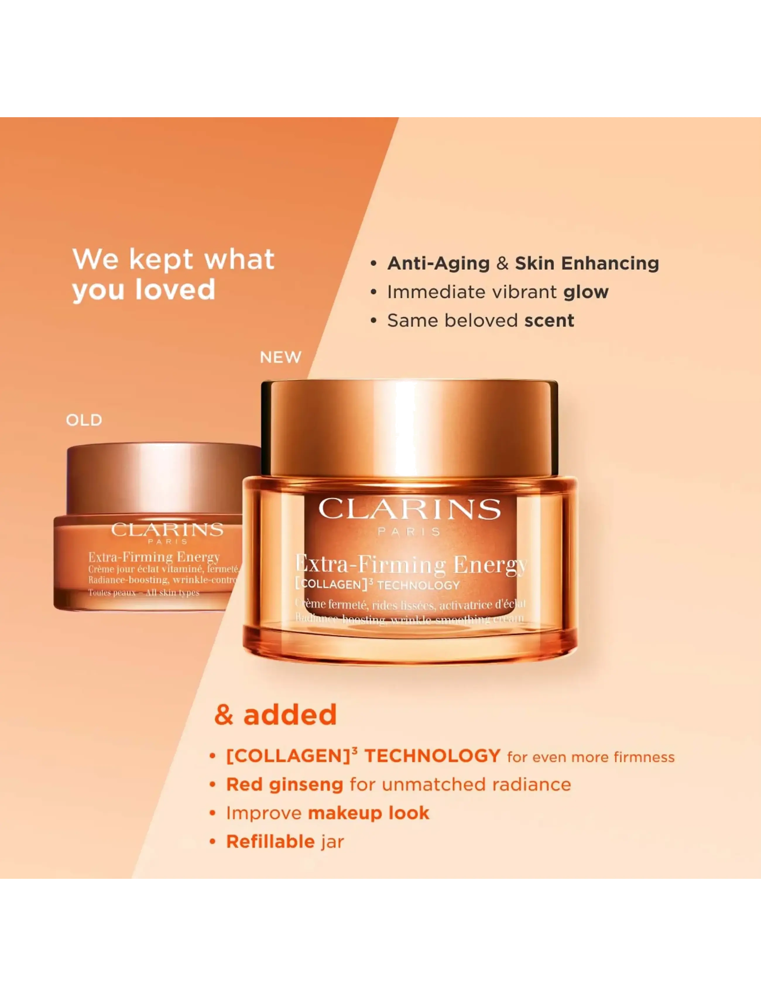 Clarins - Extra-Firming Energy day cream all skin types 50 ml - sommerens hudpleje - clear - 4