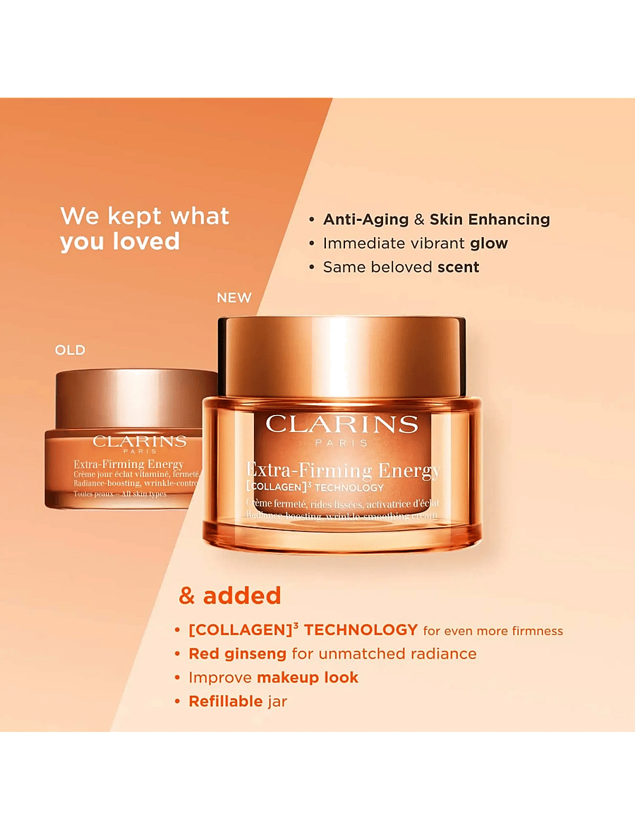 Clarins - Extra-Firming Energy day cream all skin types 50 ml - sommerens hudpleje - clear - 4