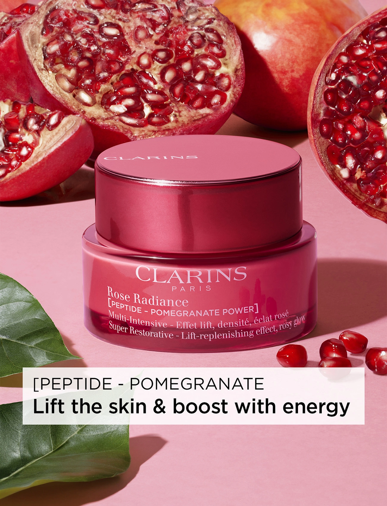 Clarins - Super Restorative Rose Radiance day cream 50 ml - sommarens hudvård  - clear - 2