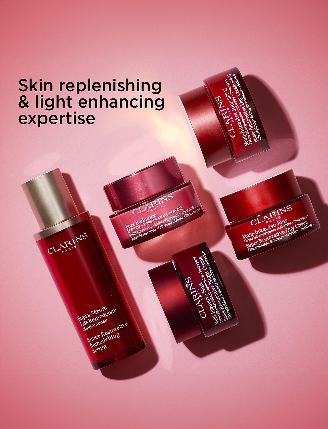 Clarins - Super Restorative Rose Radiance day cream 50 ml - sommerens hudpleje - clear - 4