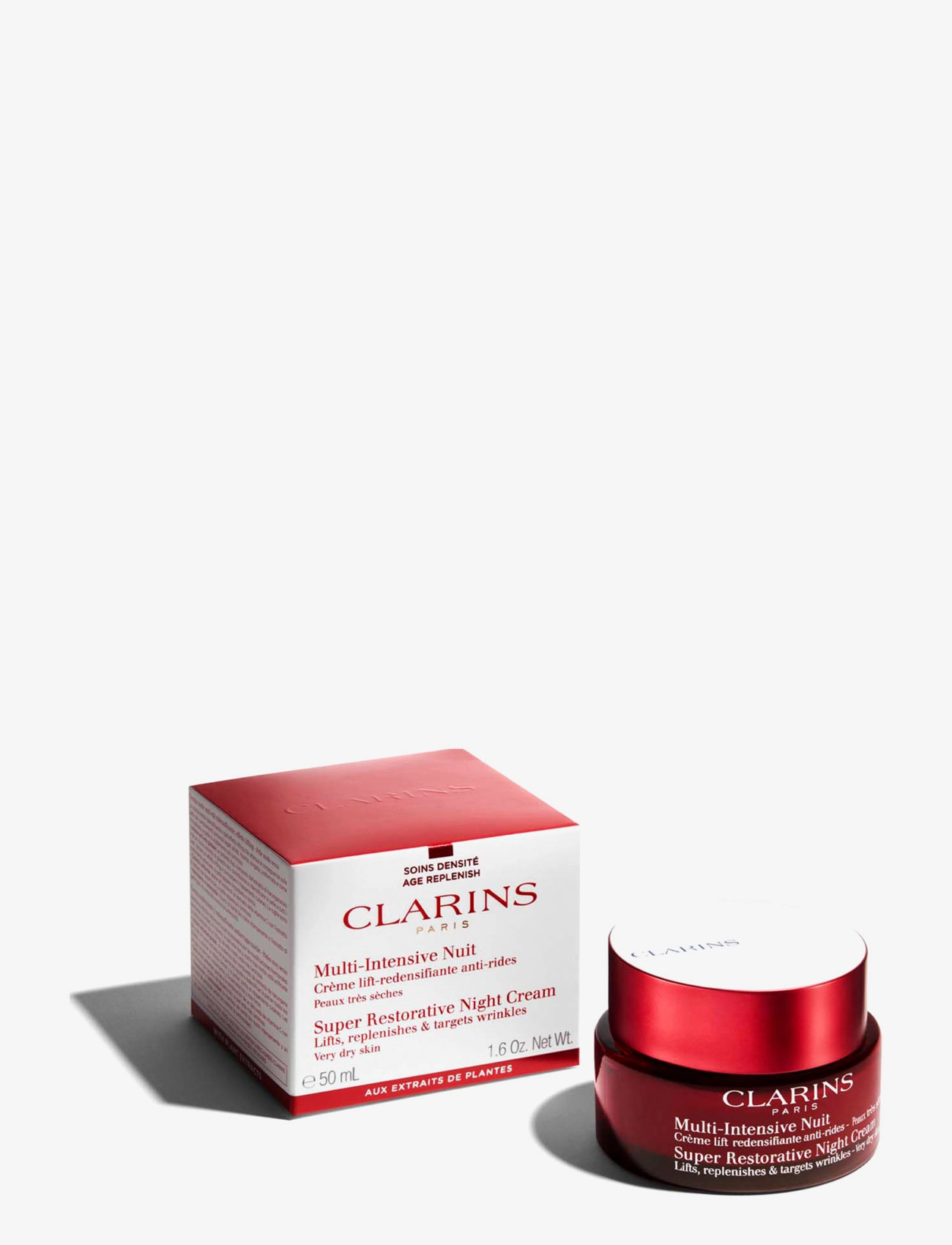 Clarins - Super Restorative Night cream dry skin 50 ml - hudpleie for sommeren - no colour - 1