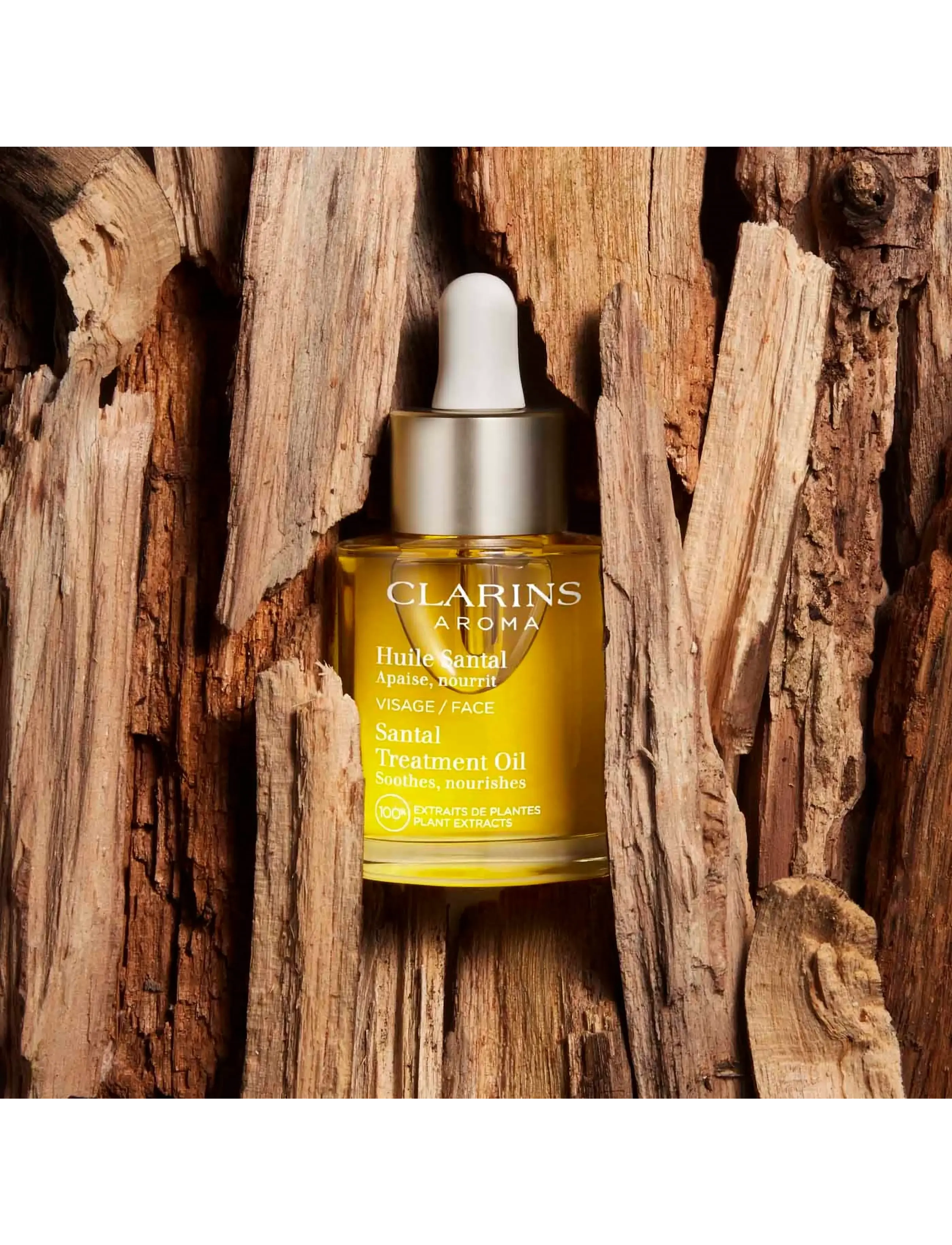 Clarins - Face Treatment Oils Santal for dry skin and redness 30 ml - serum & olier - no color - 2