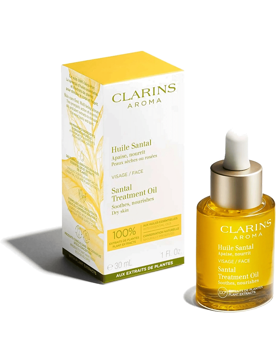 Clarins - Face Treatment Oils Santal for dry skin and redness 30 ml - serum & olier - no color - 3