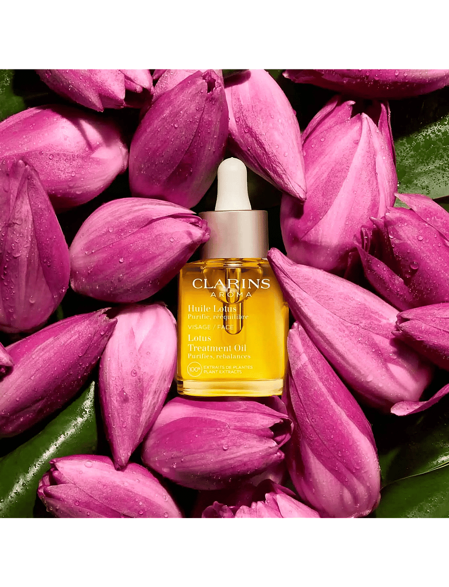 Clarins - Face Treatment Oils Lotus for oily or combinated skin 30 ml - seerumit ja öljyt - no color - 2