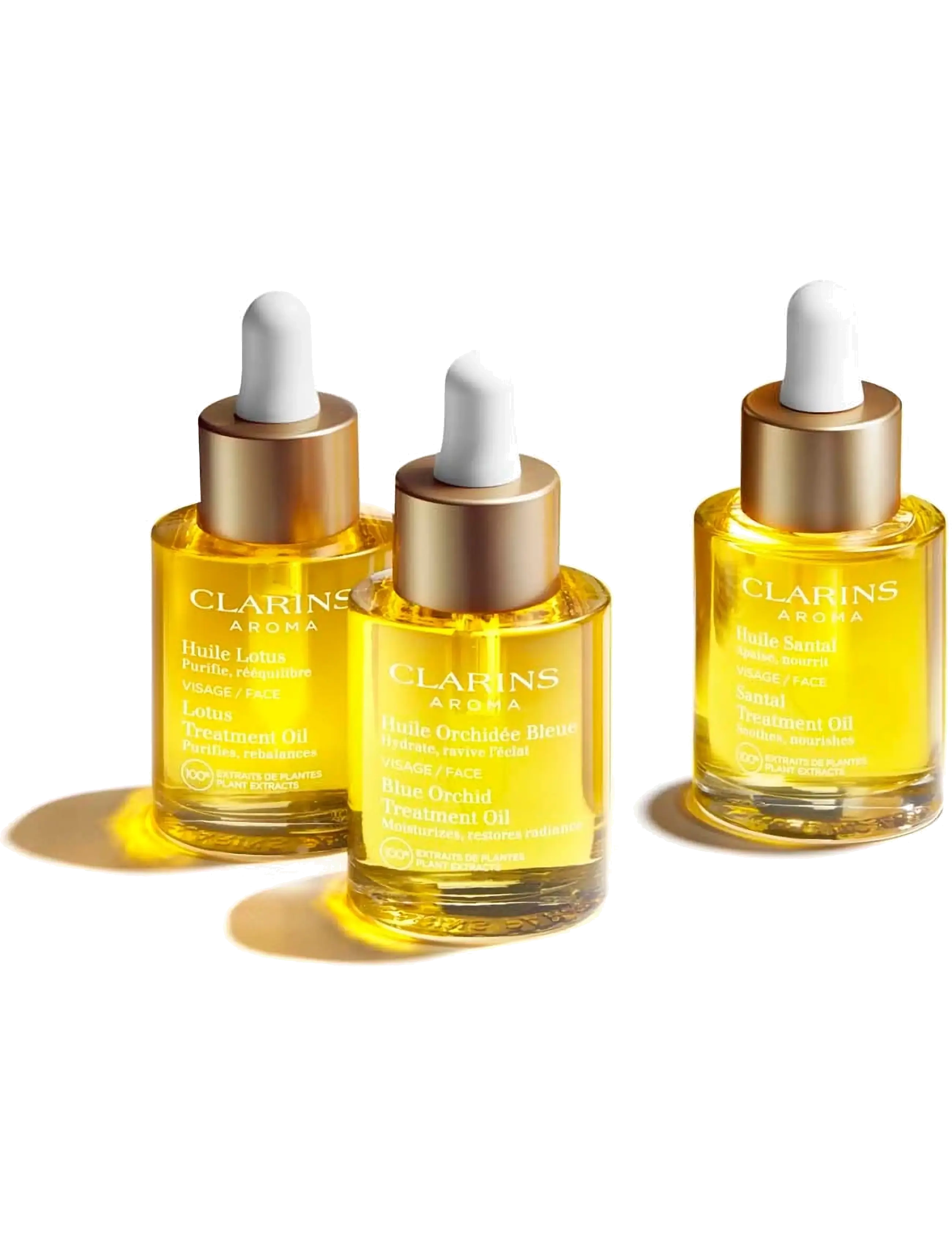 Clarins - Face Treatment Oils Lotus for oily or combinated skin 30 ml - serum og oljer - no color - 5