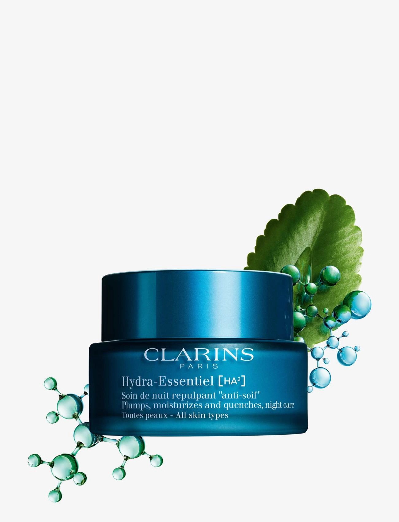 Clarins - Hydra-Essentiel Night cream 50 ml - sommerens hudpleje - no colour - 5