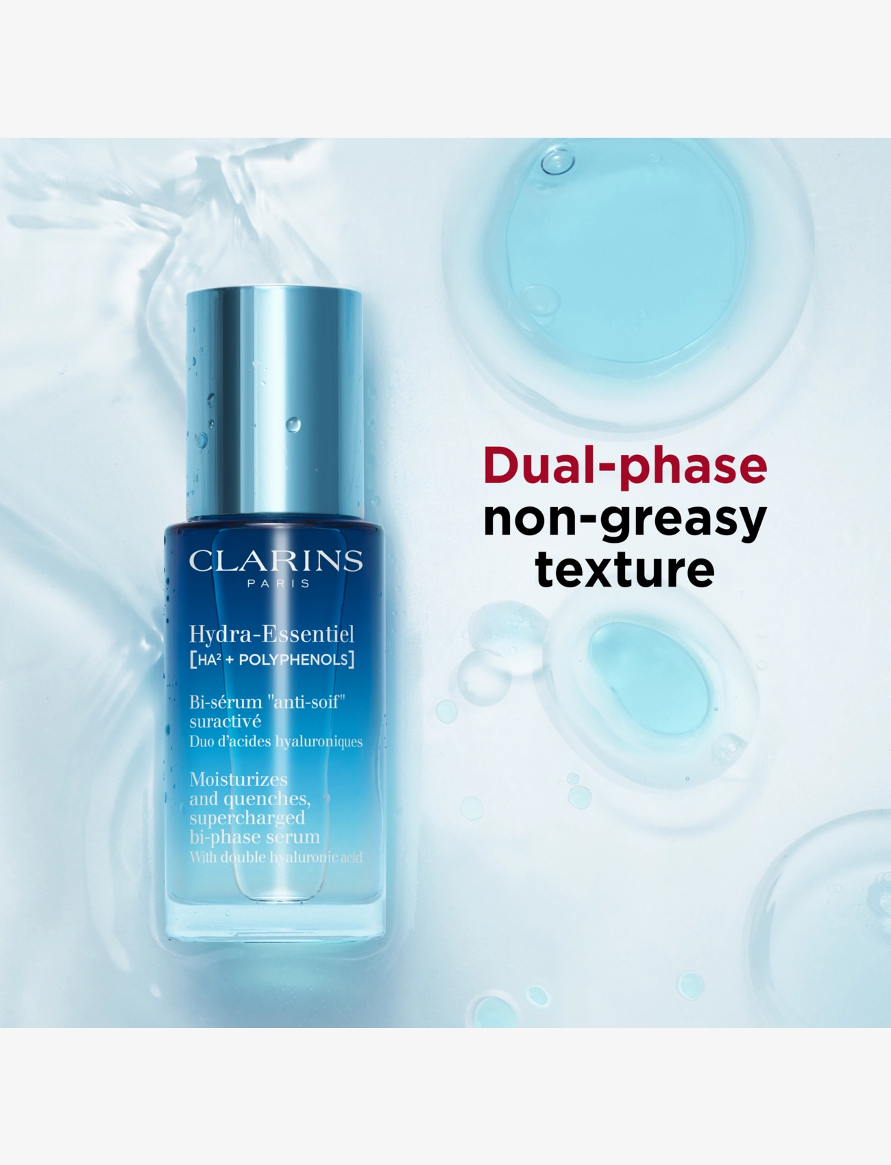 Clarins - Hydra-Essentiel Supercharged Bi-phase Serum 30 ml - clear - 1