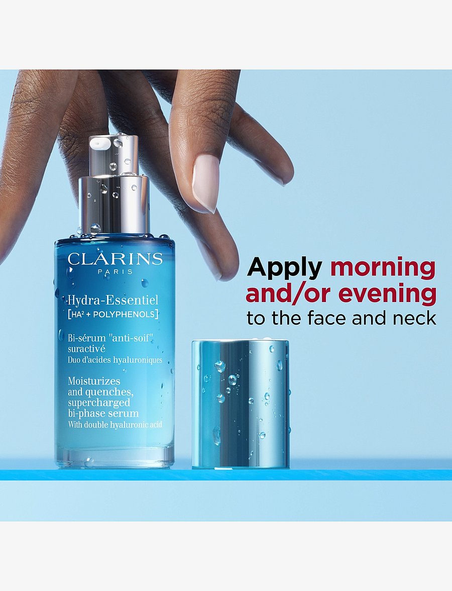 Clarins - Hydra-Essentiel Supercharged Bi-phase Serum 30 ml - serum & oljor - clear - 5