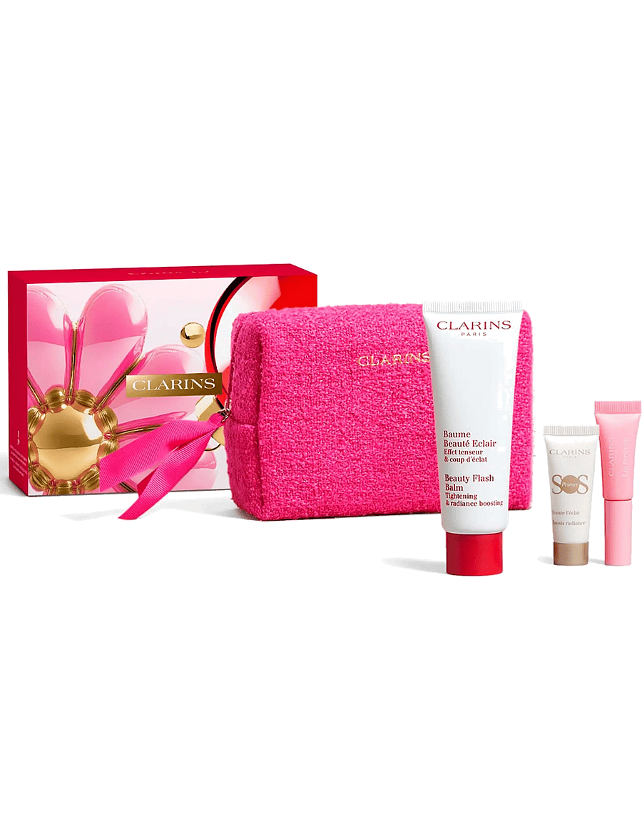Clarins - Instant Beauty BF balm 50ml/SOS white 10ml/Lip perfector 21 mini 5ml 65 ml - gåvoset - clear - 0