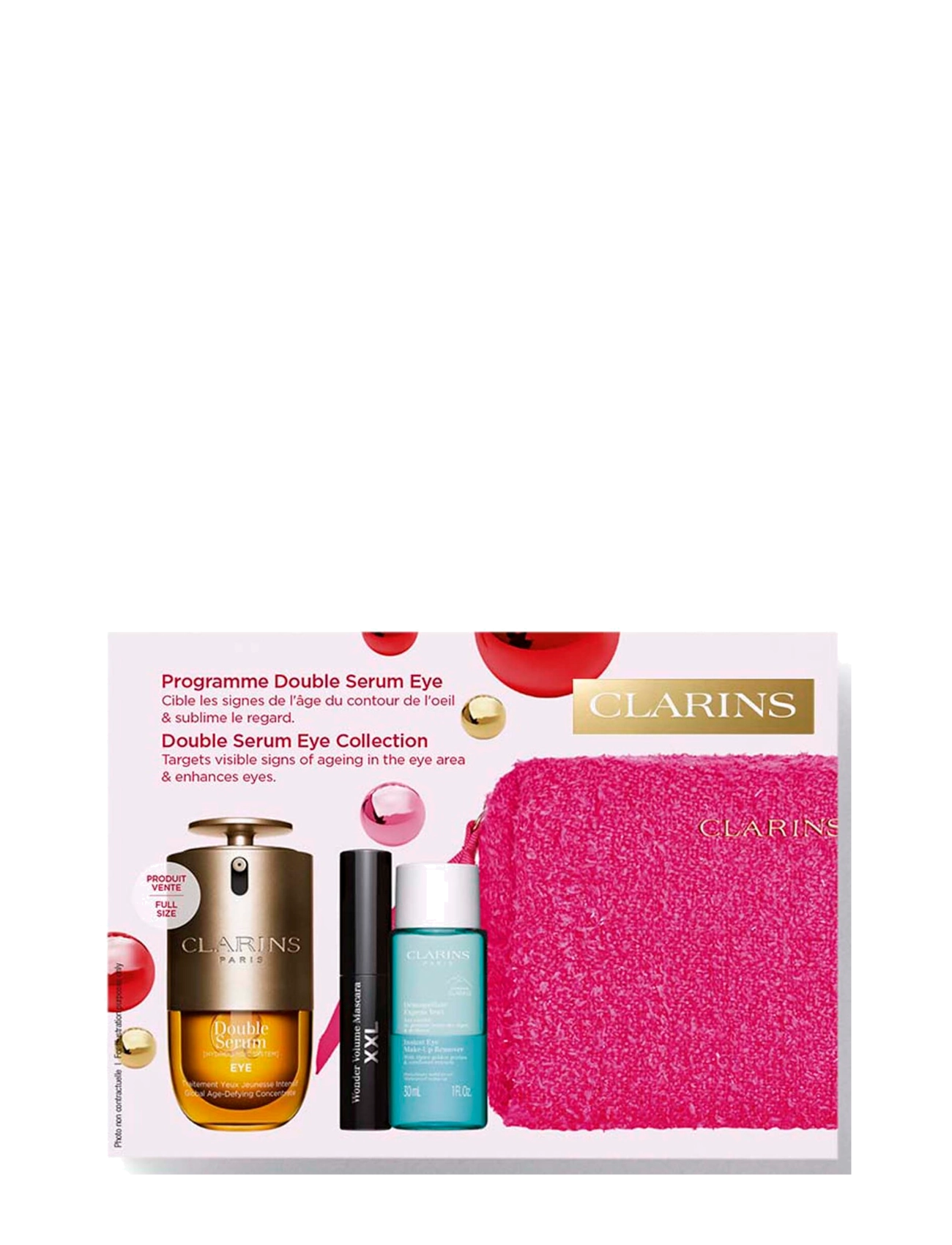 Clarins - Eye Double serum 20ml/IEMUR 30ml/XXL 01 mini 53.4 ml - til hende - clear - 2
