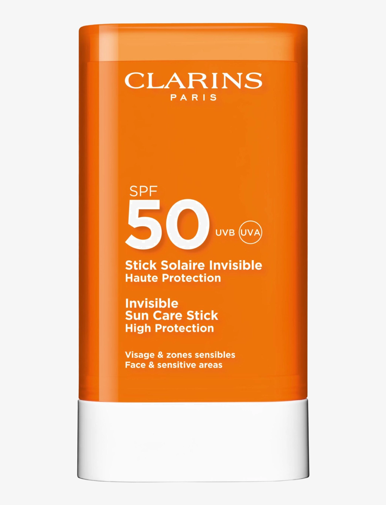 Clarins Sun Face Invisible Sun Care Stick Spf50 17 Gr, 17 G, Nude, Solpleje > Krop, Dame