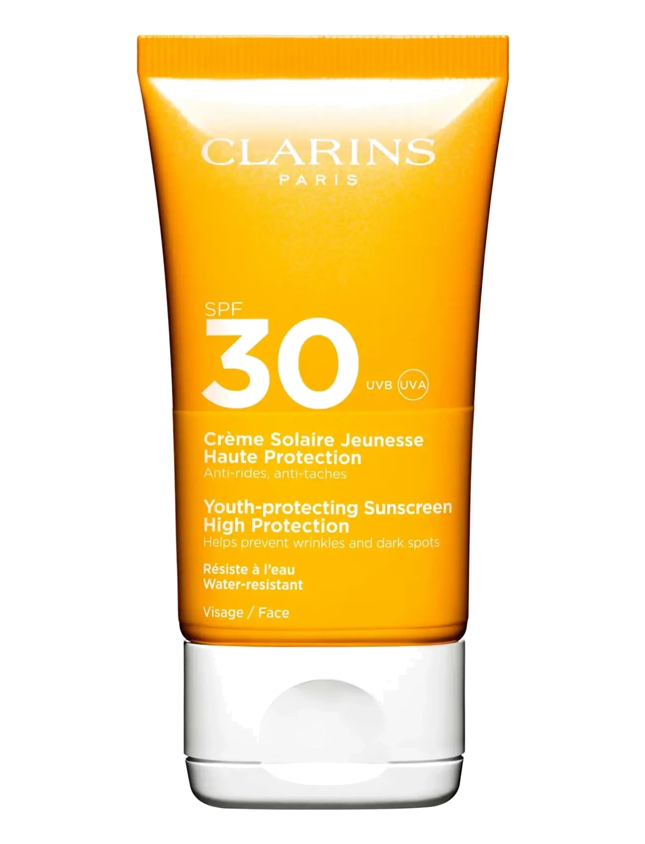 Clarins Sun Face Dry Touch Sun Care Cream Spf 30 50 Ml, Ansigt, Nude, Str: 50 ML