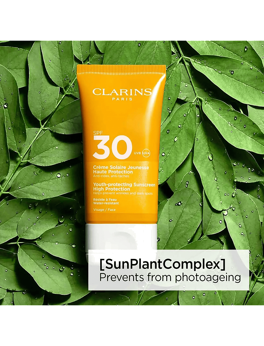 Clarins - Sun Face Dry touch sun care cream spf 30 50 ml - til ansigtet - clear - 2