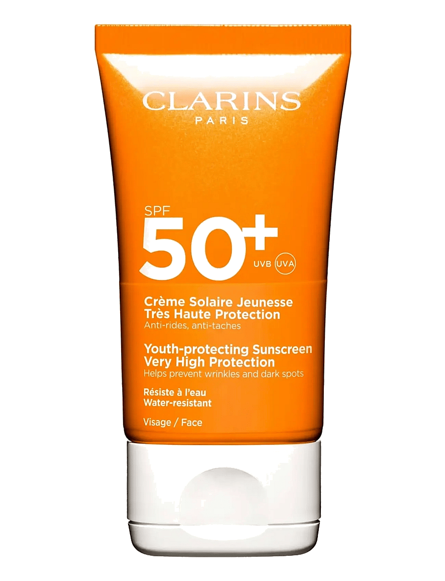 Clarins - Sun Face Dry touch sun care cream spf 50+ 50 ml - til ansigtet - clear - 0