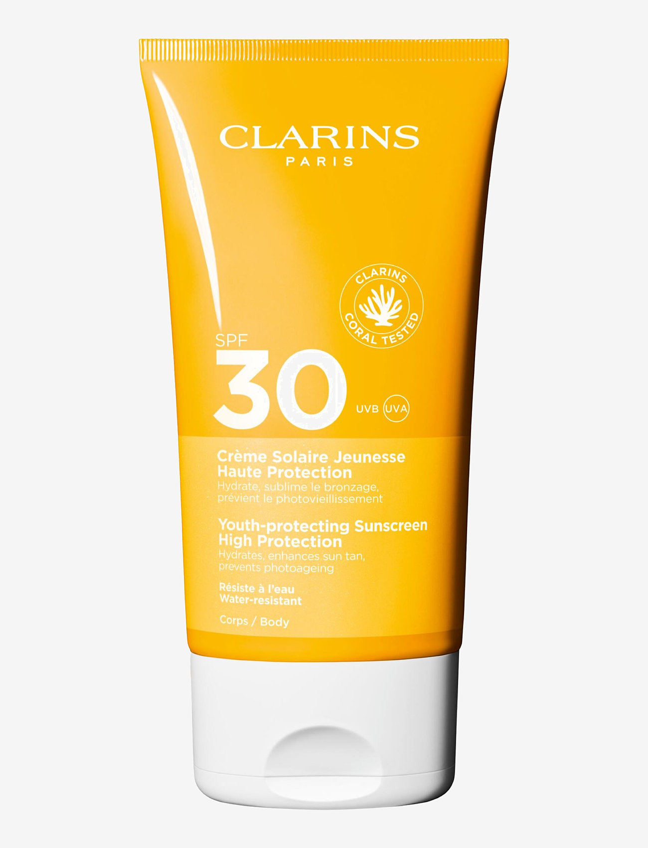 Clarins - Sun Body Youth protecting sunscreen spf30 150 ml - for kroppen - clear - 0
