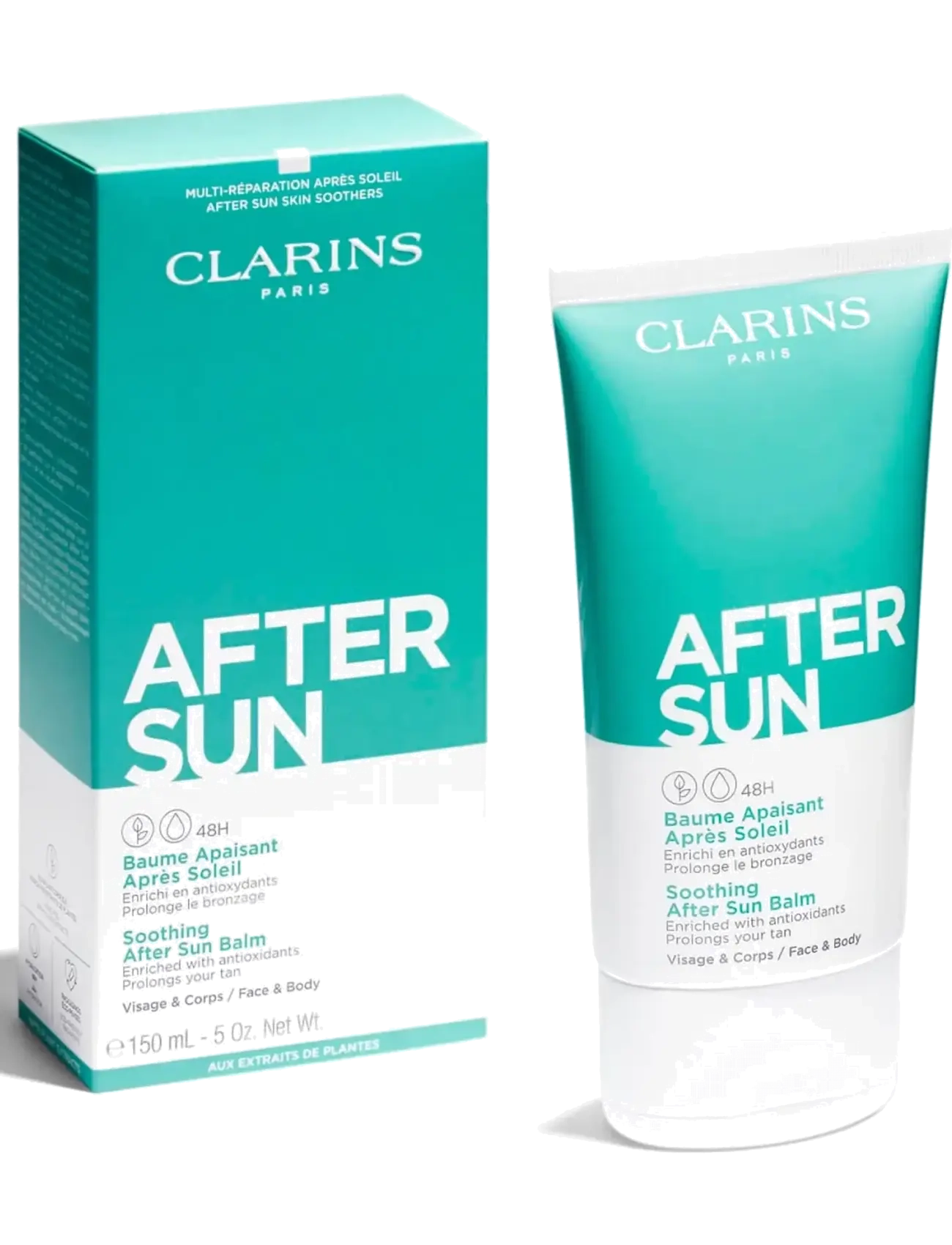 Clarins - After Sun Face & body balm 150 ml - kropspleje - clear - 4
