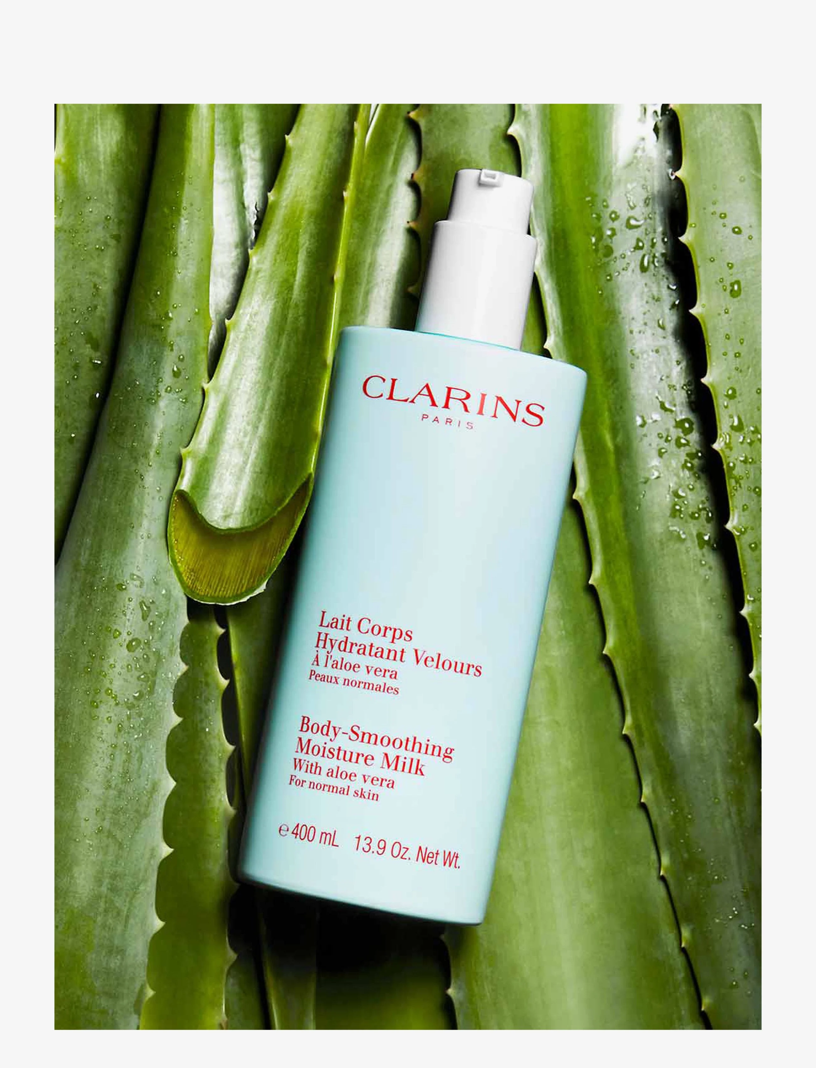 Clarins - Hydrating Body-Smoothing Moisture Milk 400 ml - kroppsvård - clear - 4