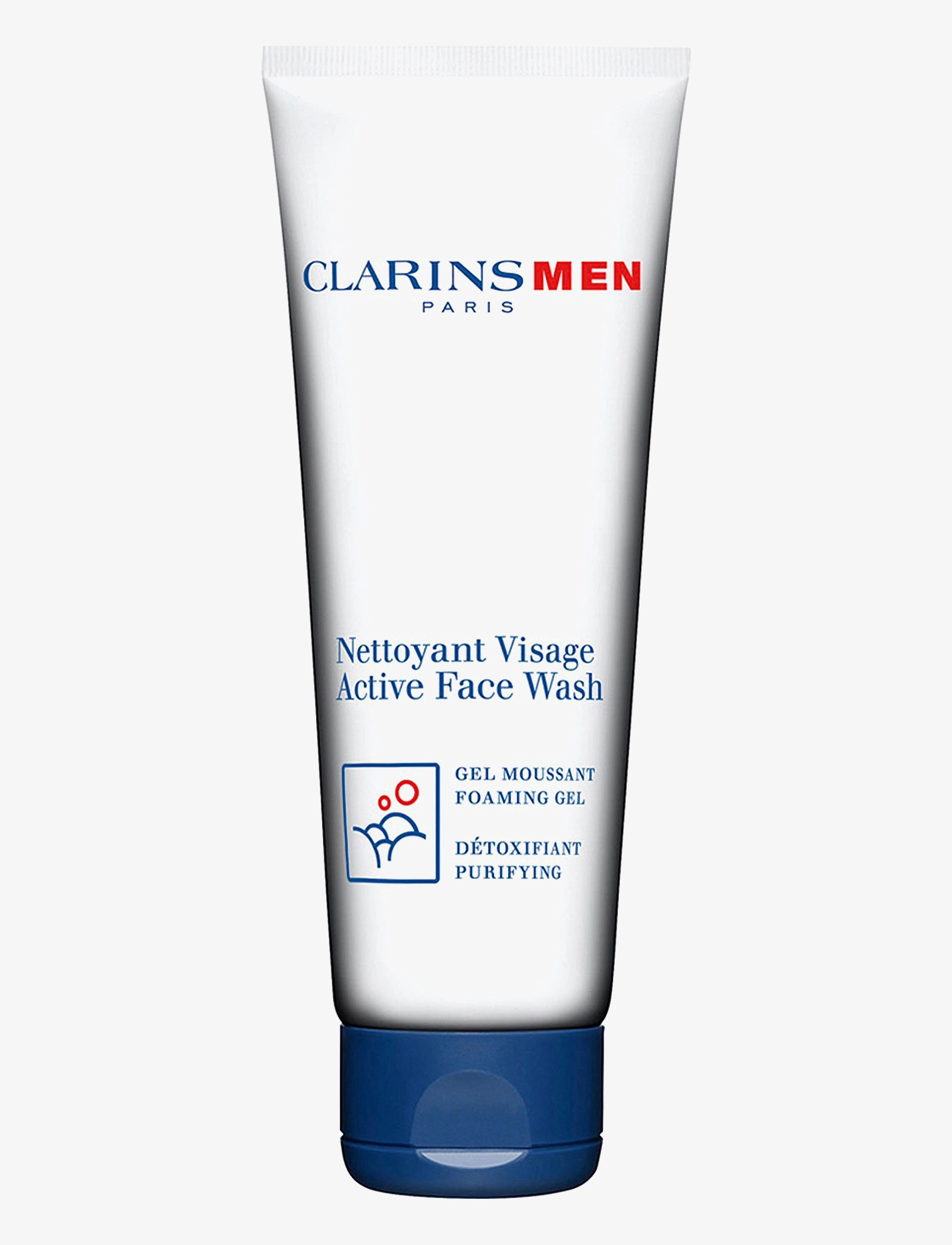 Clarins men Wash Active Face Wash Gel 125 Ml, Ansigtsvask, Nude, Str: 125 ml