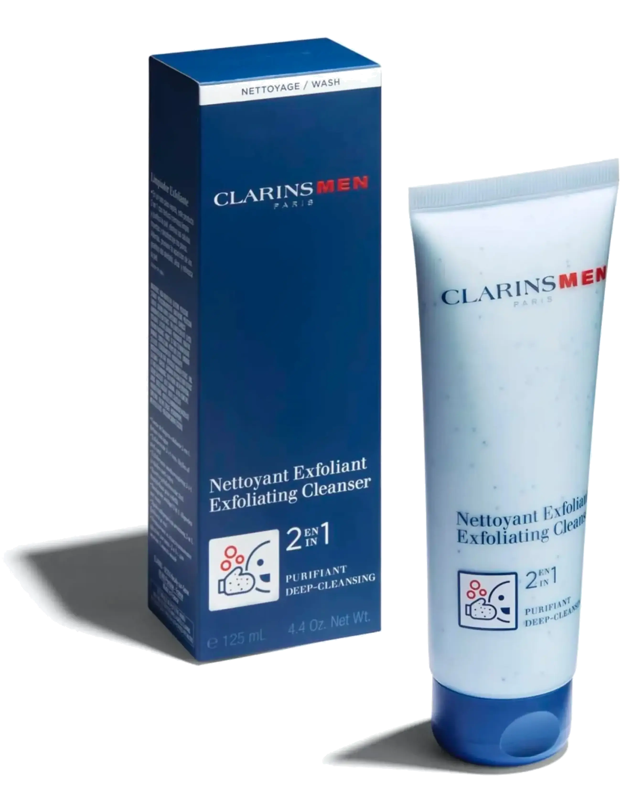 Clarins - Clarinsmen Wash Exfoliating cleanser retail 125ml 125 ml - peeling - clear - 3
