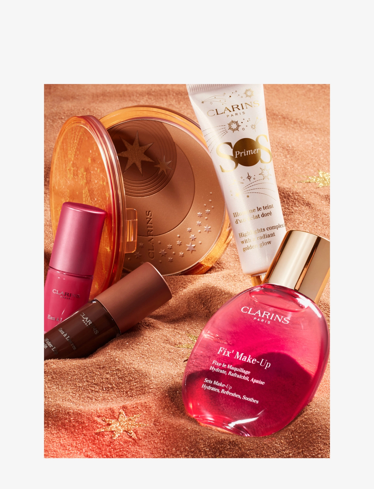 Clarins Fix Make-up Makeup Fixeringsspray puder, rouge & highlighter dam – bild 4