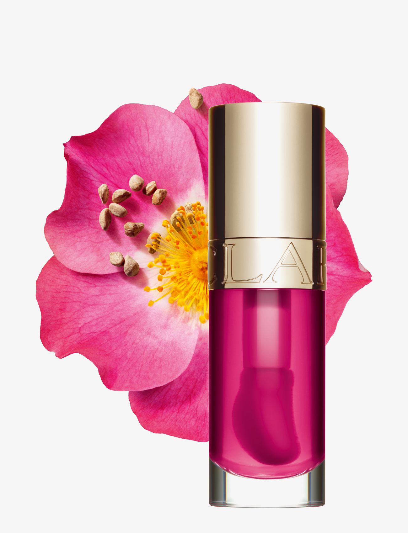Clarins - Lip Comfort Oil 02 Raspberry 7 ml - makeup - 02 raspberry - 2